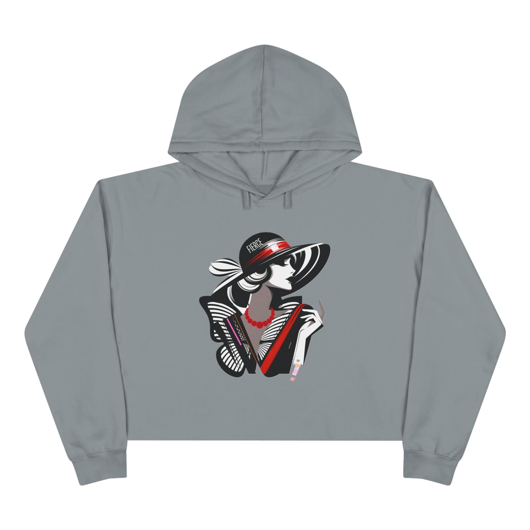 Be fierce graphic women's cropped hoodie by DO. LOVE. BE. Apparel