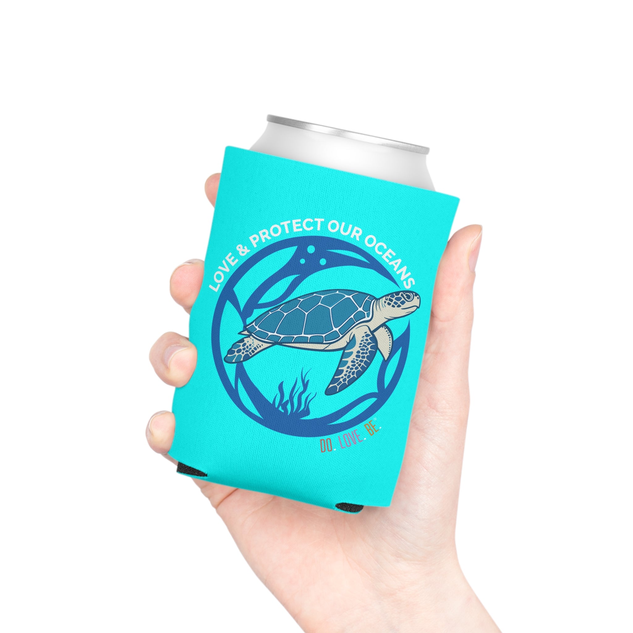 Sea Turtle Can Cooler by DO. LOVE. BE. Apparel
