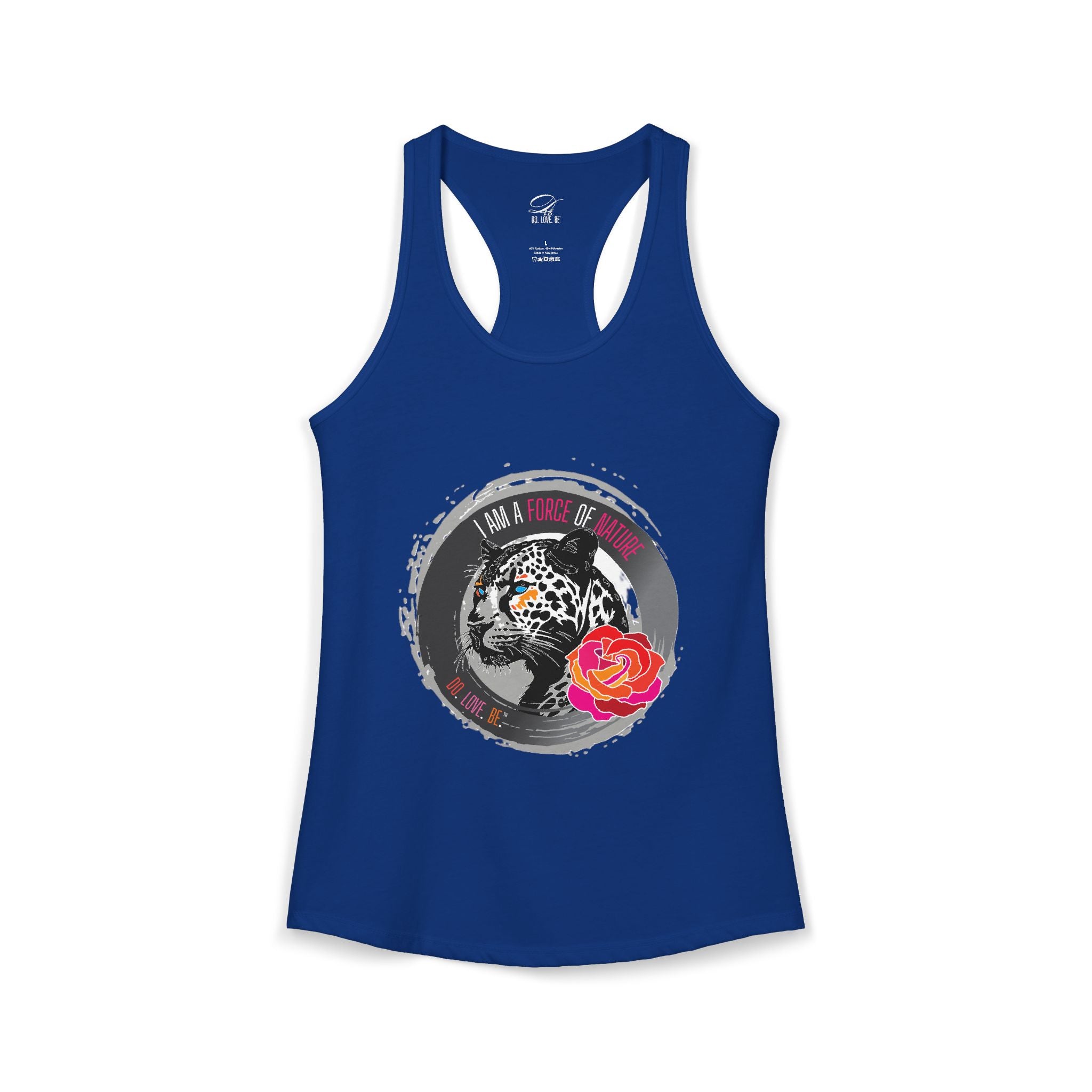 Womens Leopard Force of Nature Ideal Racerback Tank