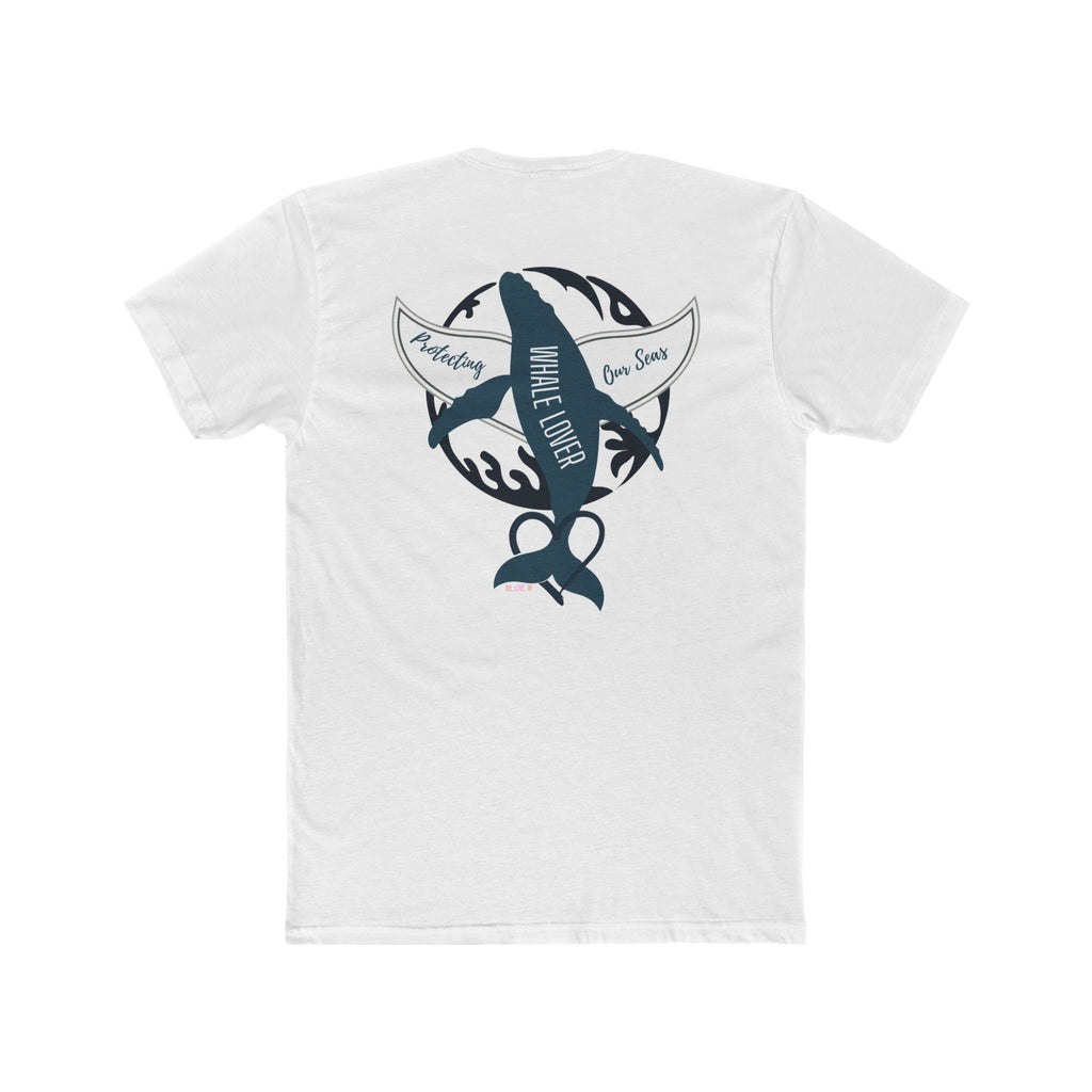 Whale & Wave Graphic Tee — Cotton Whale Dive Ocean Surf Shirt (Supports Whale Conservation)