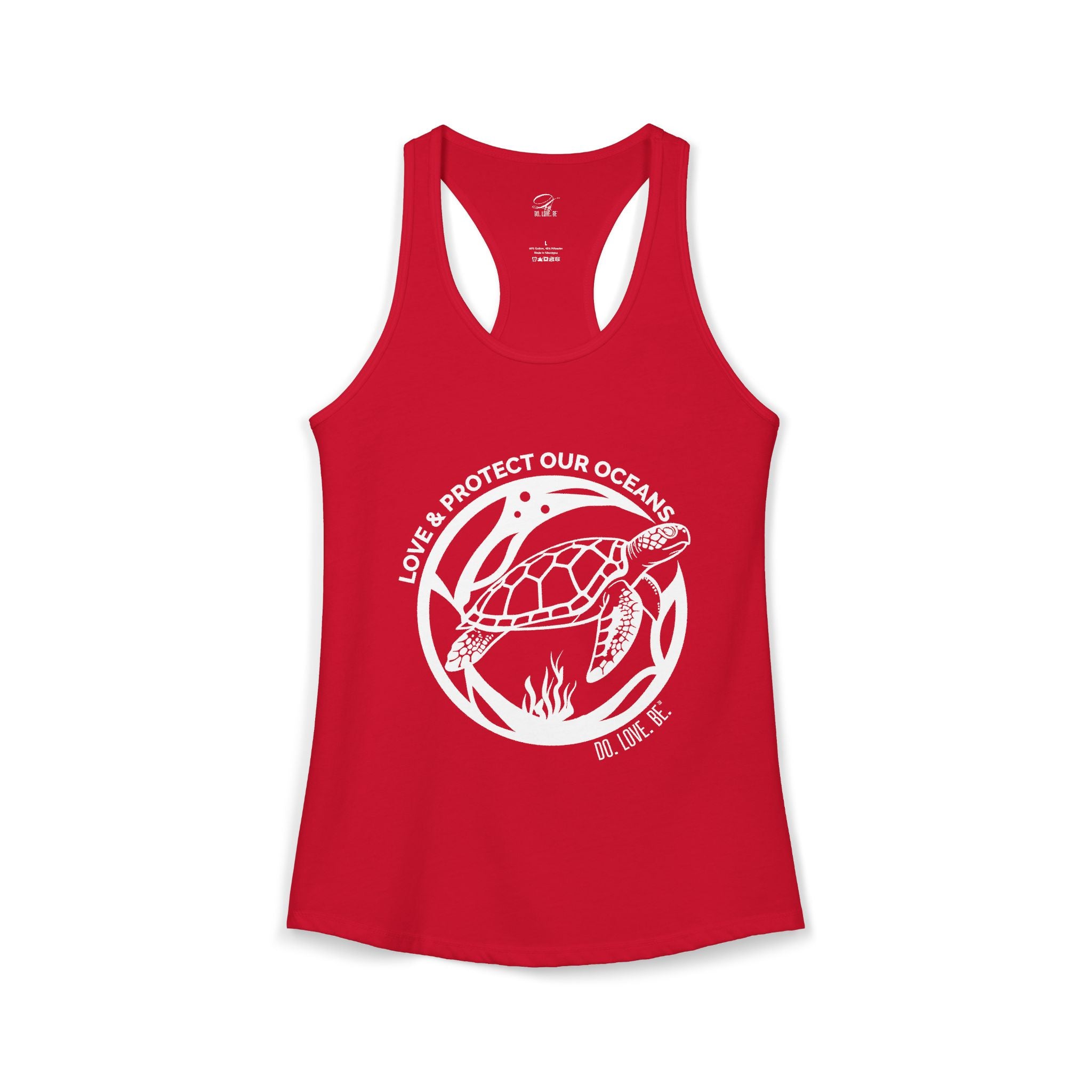 Womens Graphic Tee Sea Turtle Collection Tank top by Do. Love. Be