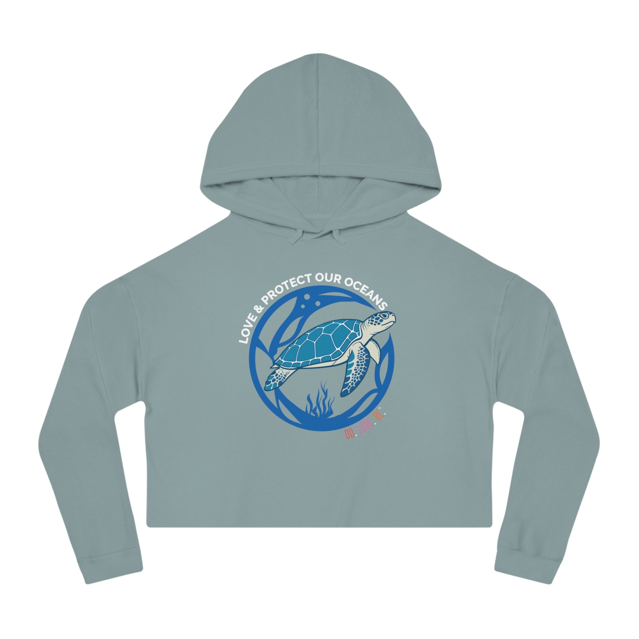 Sea Turtle Women’s Cropped Hooded Sweatshirt