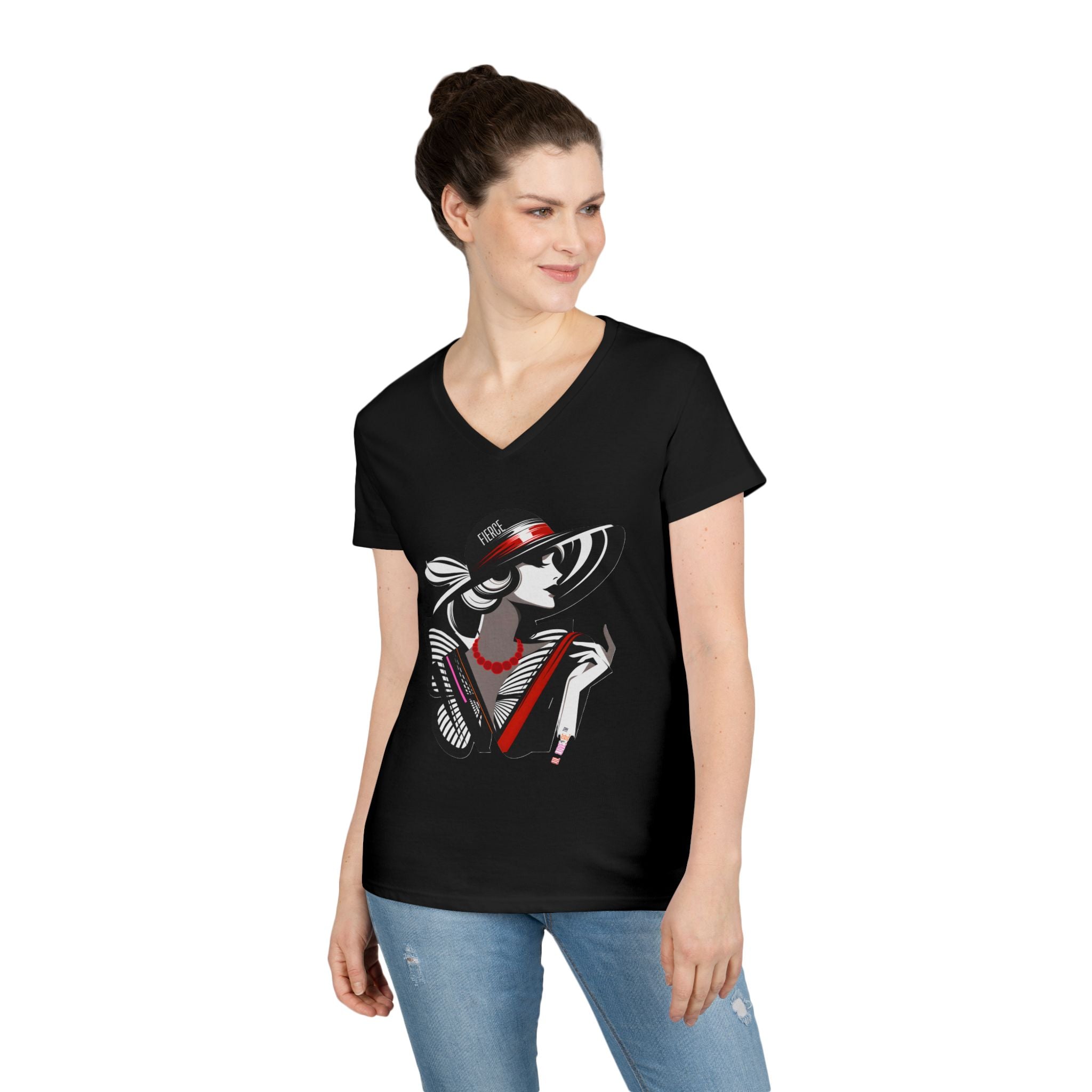 Women's graphic tee collection featuring a woman in a hat by DO. LOVE. BE. Apparel