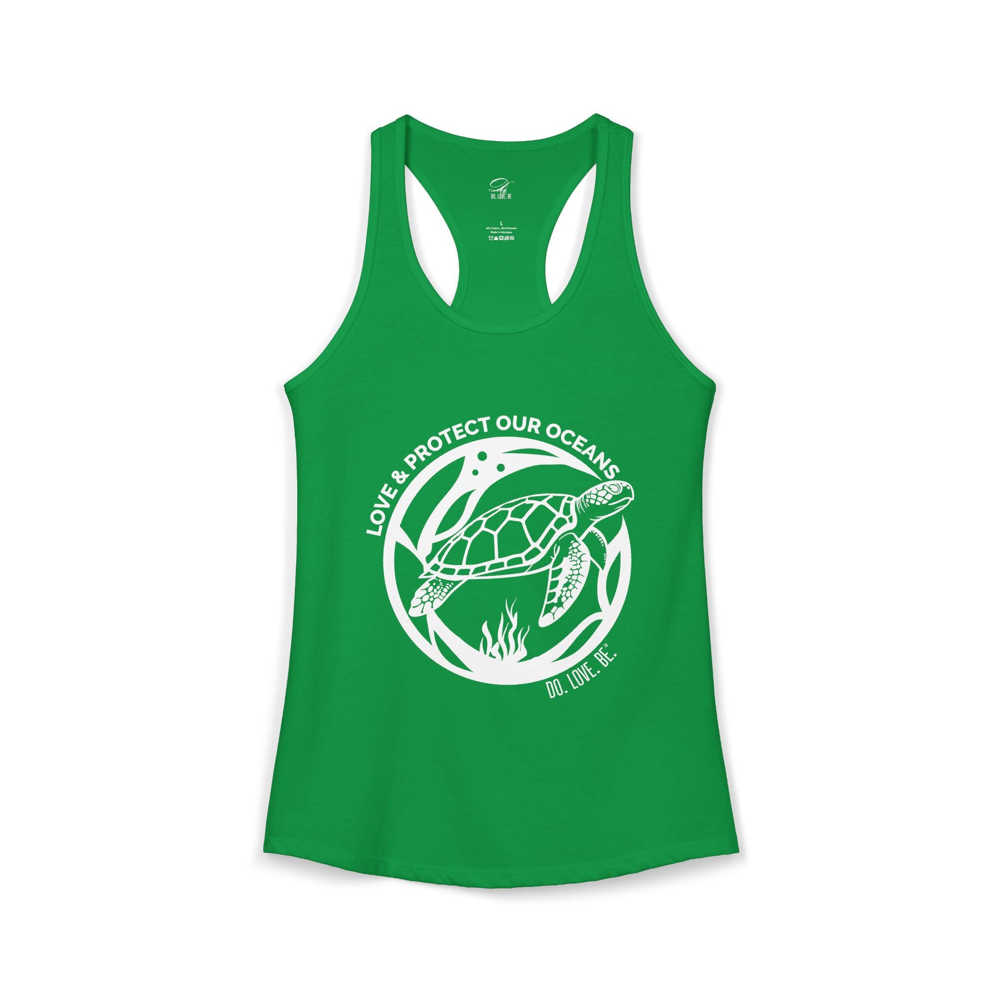 Womens Graphic Tee Sea Turtle Collection Tank top by Do. Love. Be