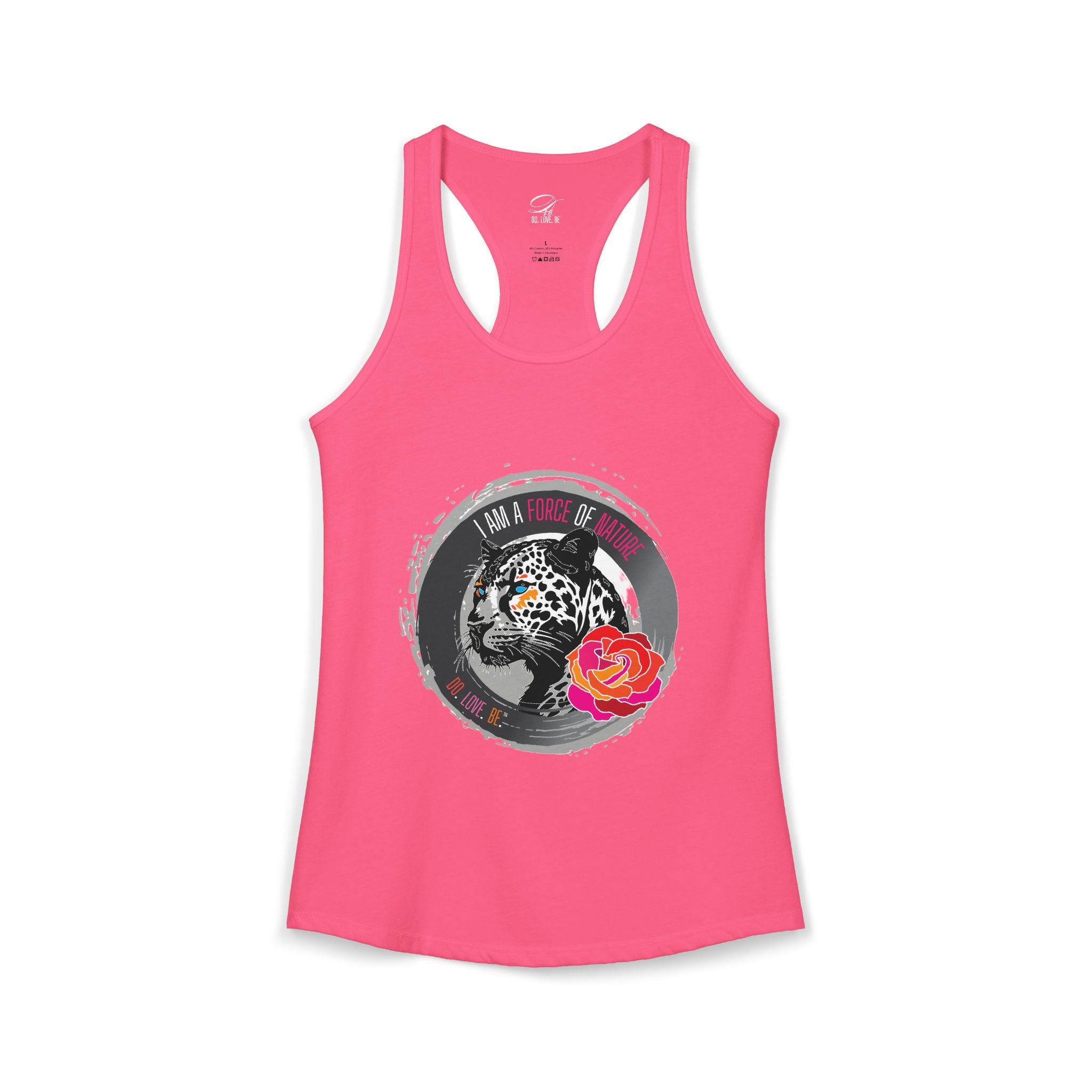 Womens Leopard Force of Nature Ideal Racerback Tank