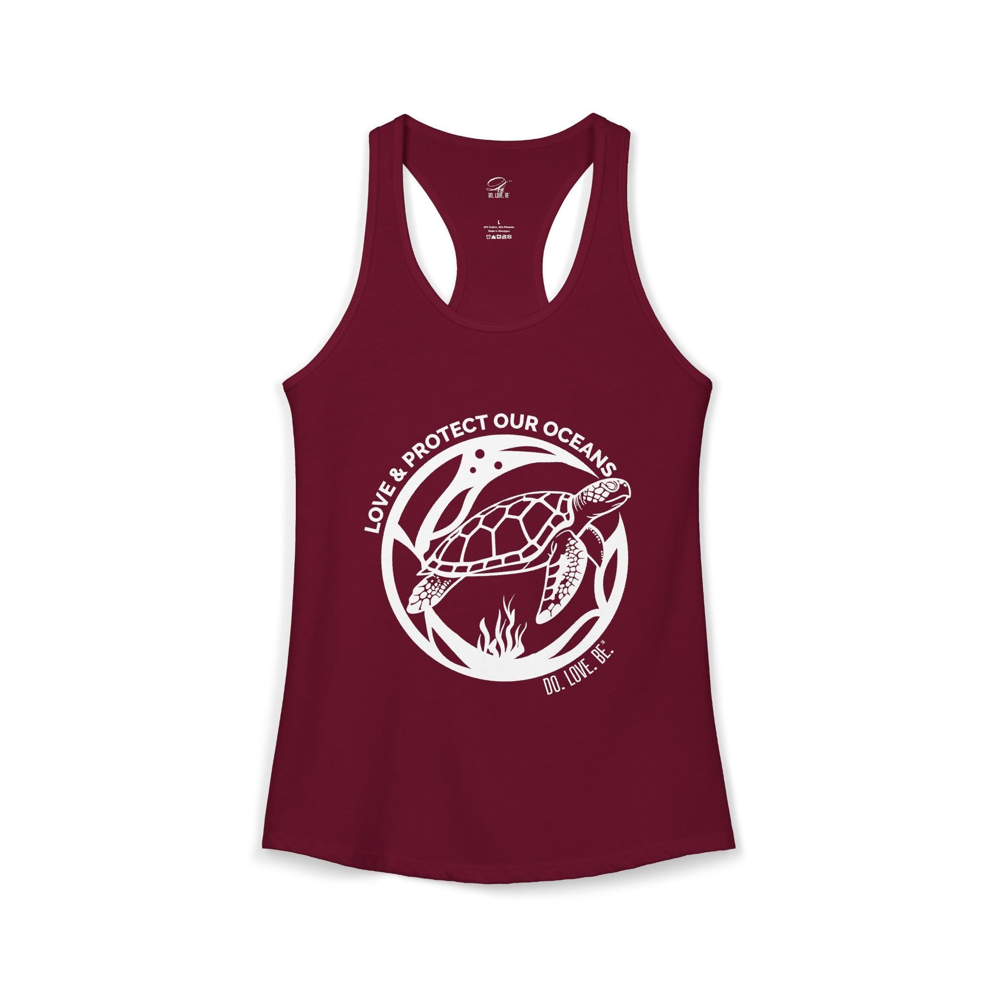 Womens Graphic Tee Sea Turtle Collection Tank top by Do. Love. Be