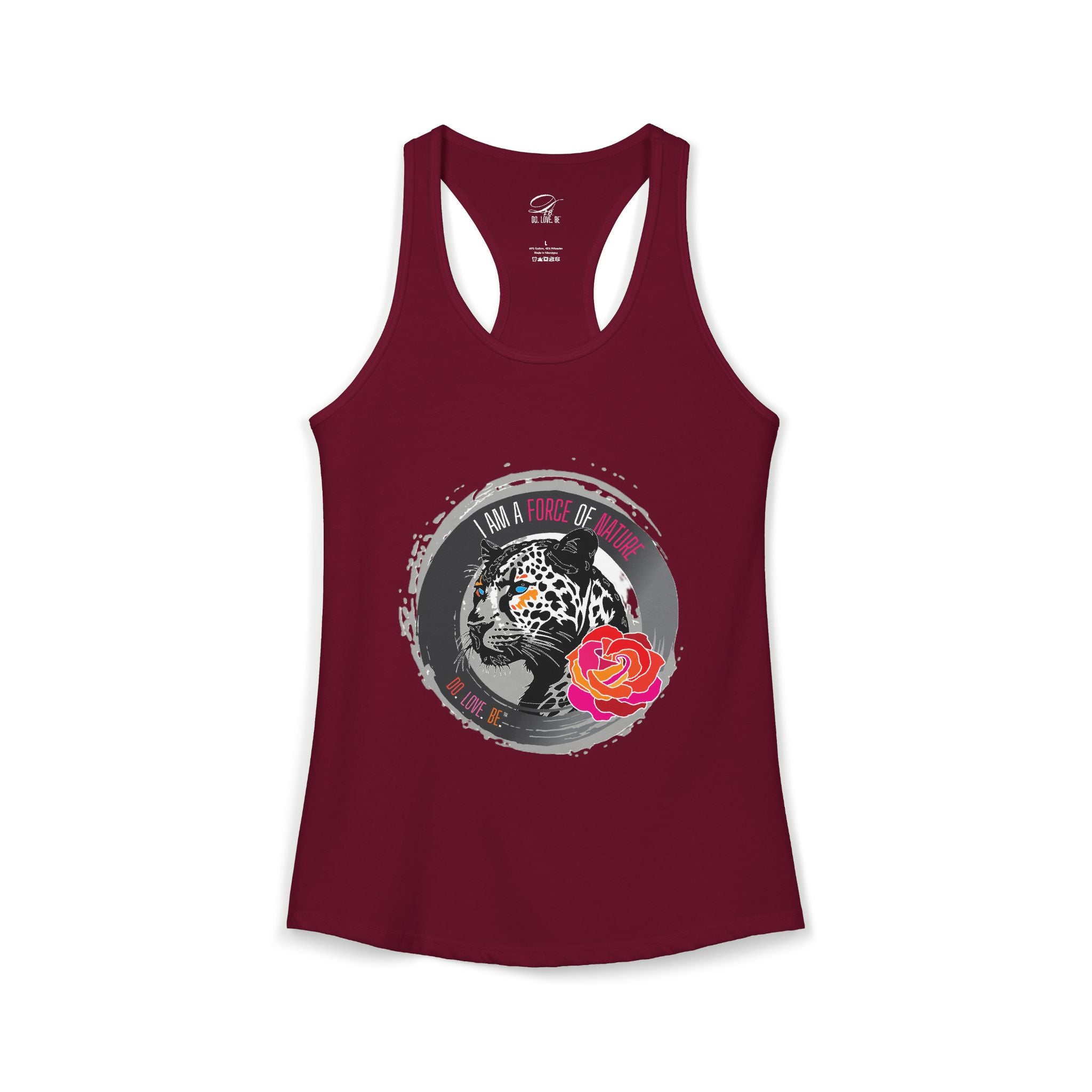 Womens Leopard Force of Nature Ideal Racerback Tank