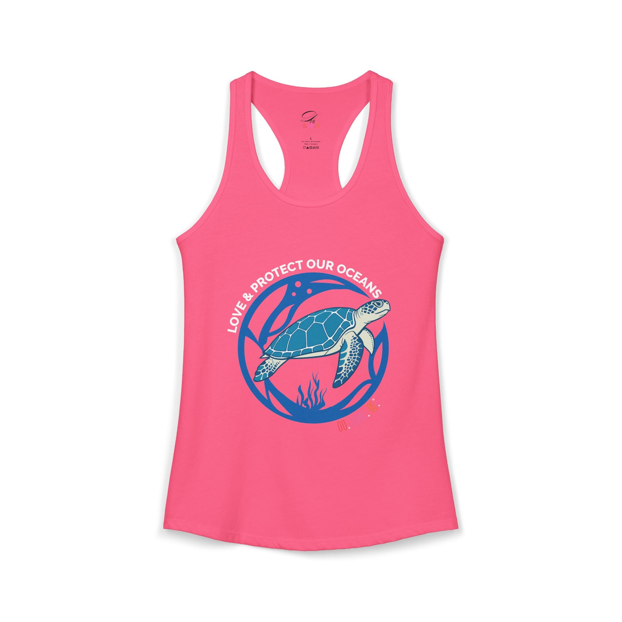 Womens sea turtle graphic tank top by DO. LOVE. BE. Apparel