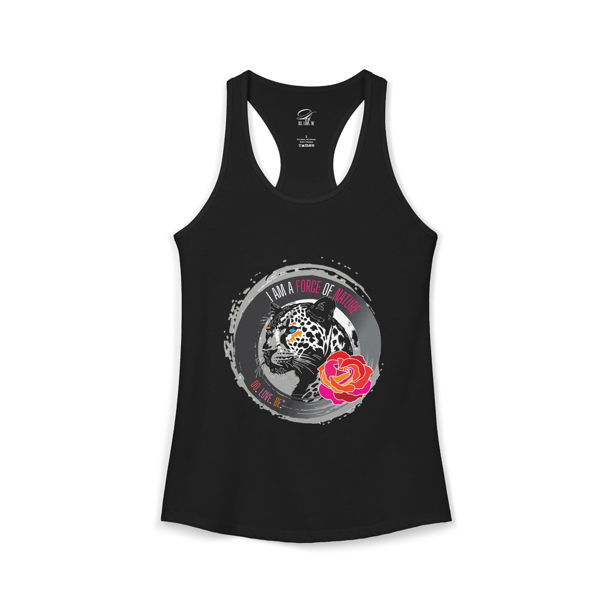Womens Leopard Force of Nature Ideal Racerback Tank