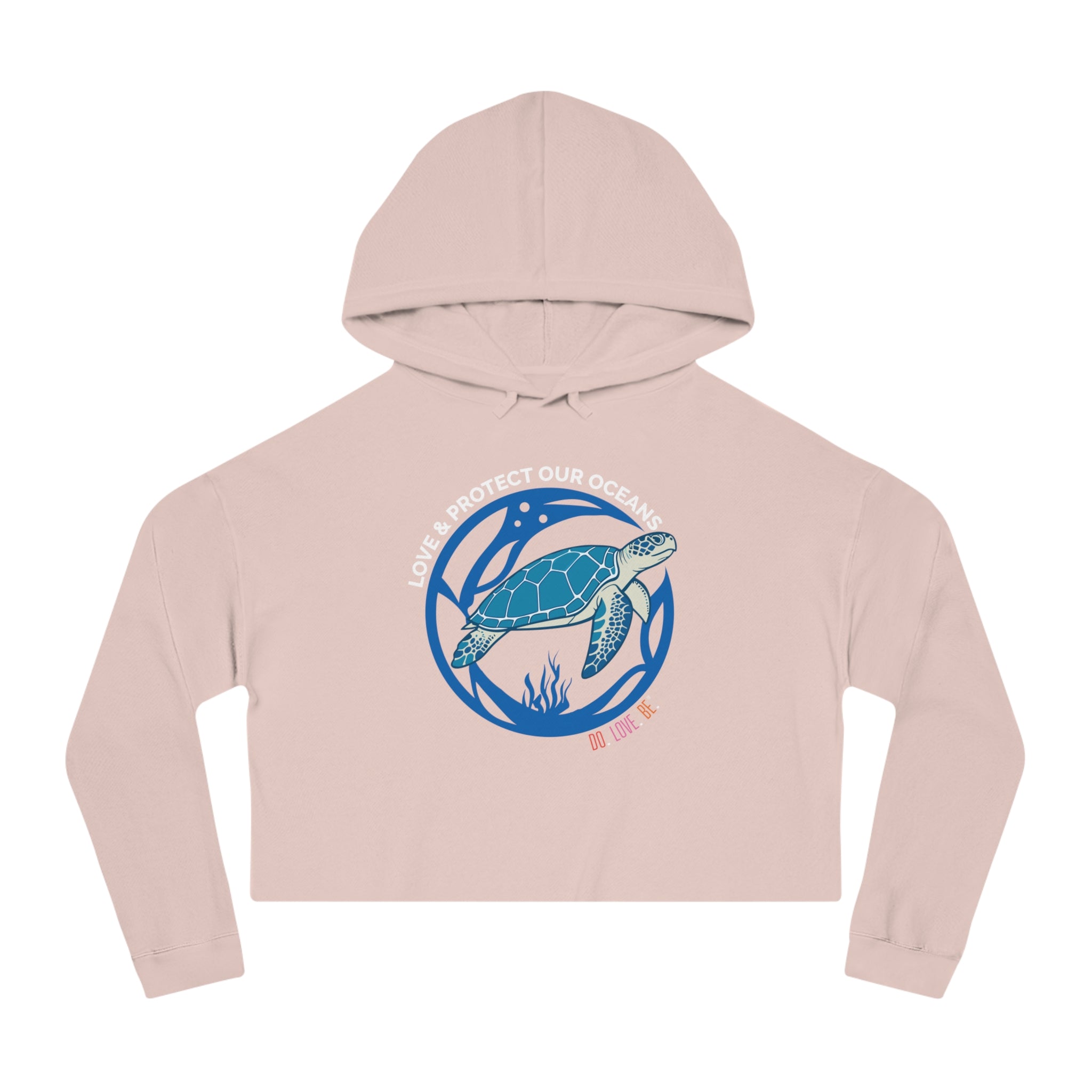 Sea Turtle Women’s Cropped Hooded Sweatshirt