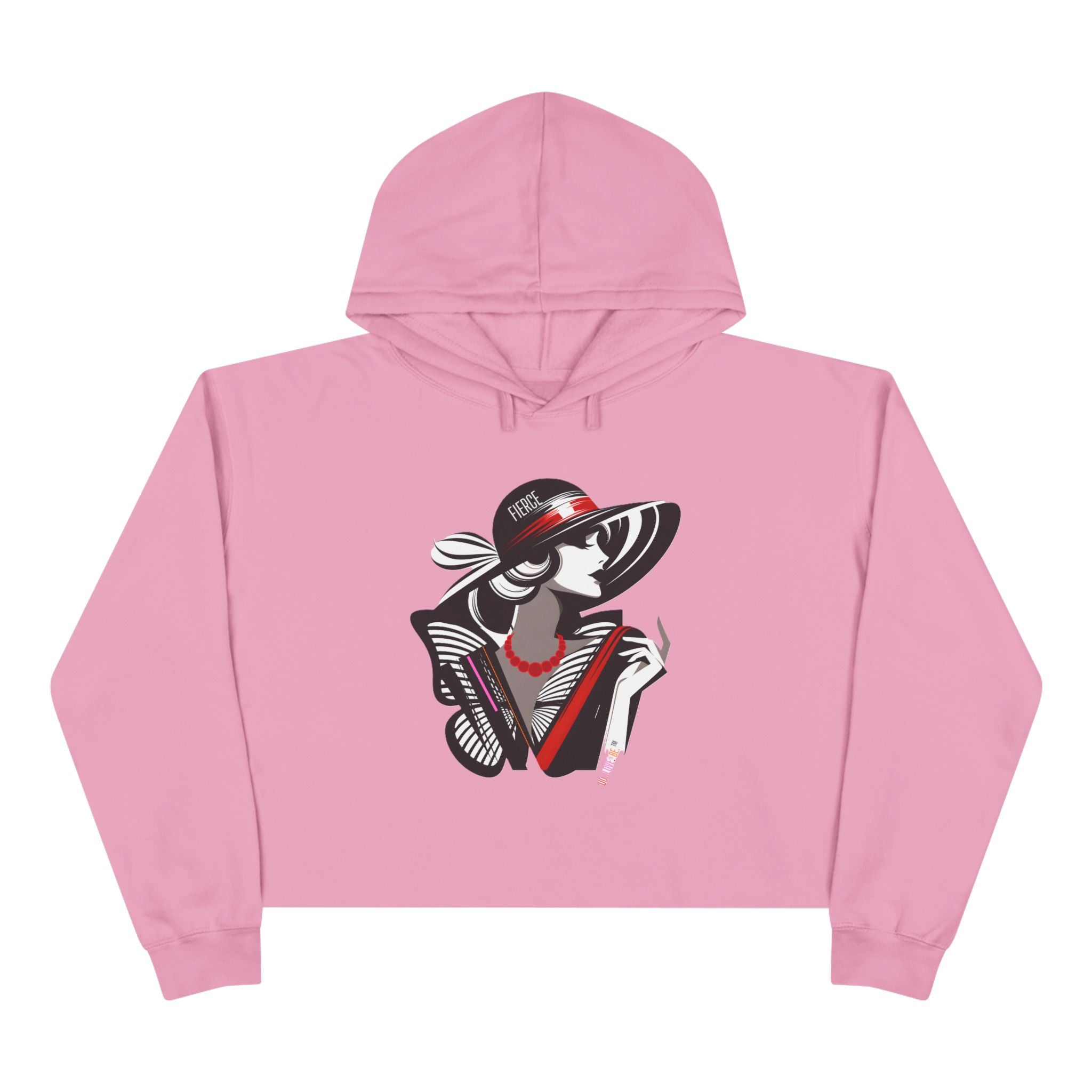 Be fierce graphic women's cropped hoodie by DO. LOVE. BE. Apparel