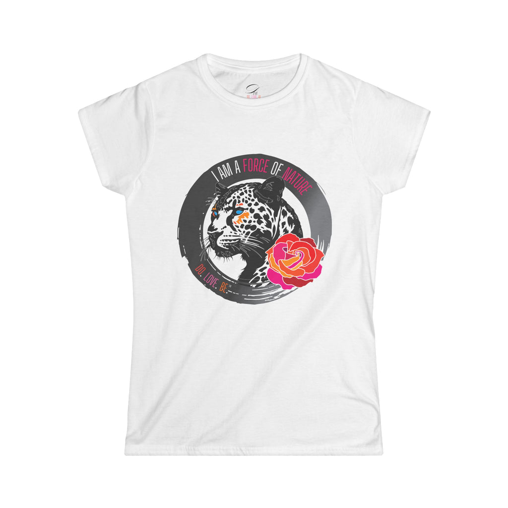 Womens leopard graphic tee by DO. LOVE. BE. Apparel