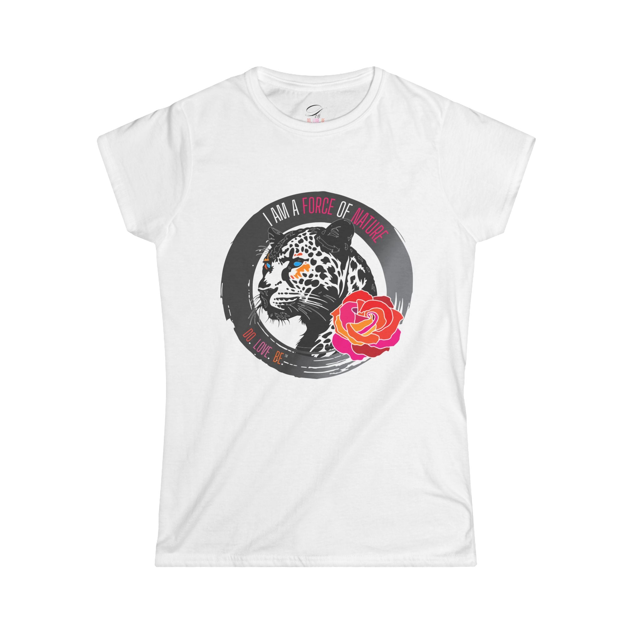 Womens leopard graphic tee by DO. LOVE. BE. Apparel