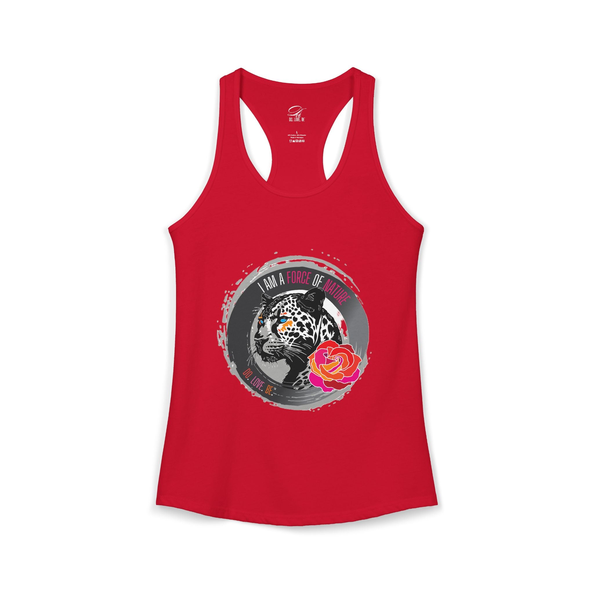 Womens Leopard Force of Nature Ideal Racerback Tank