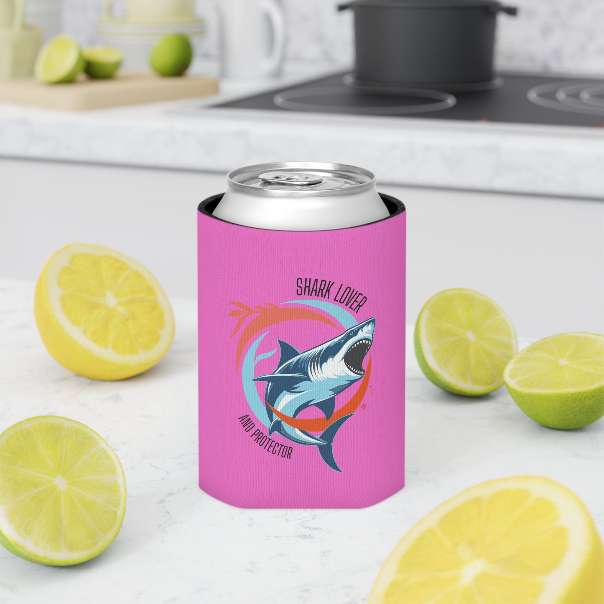 White Shark Can Cooler by DO. LOVE. BE. Apparel