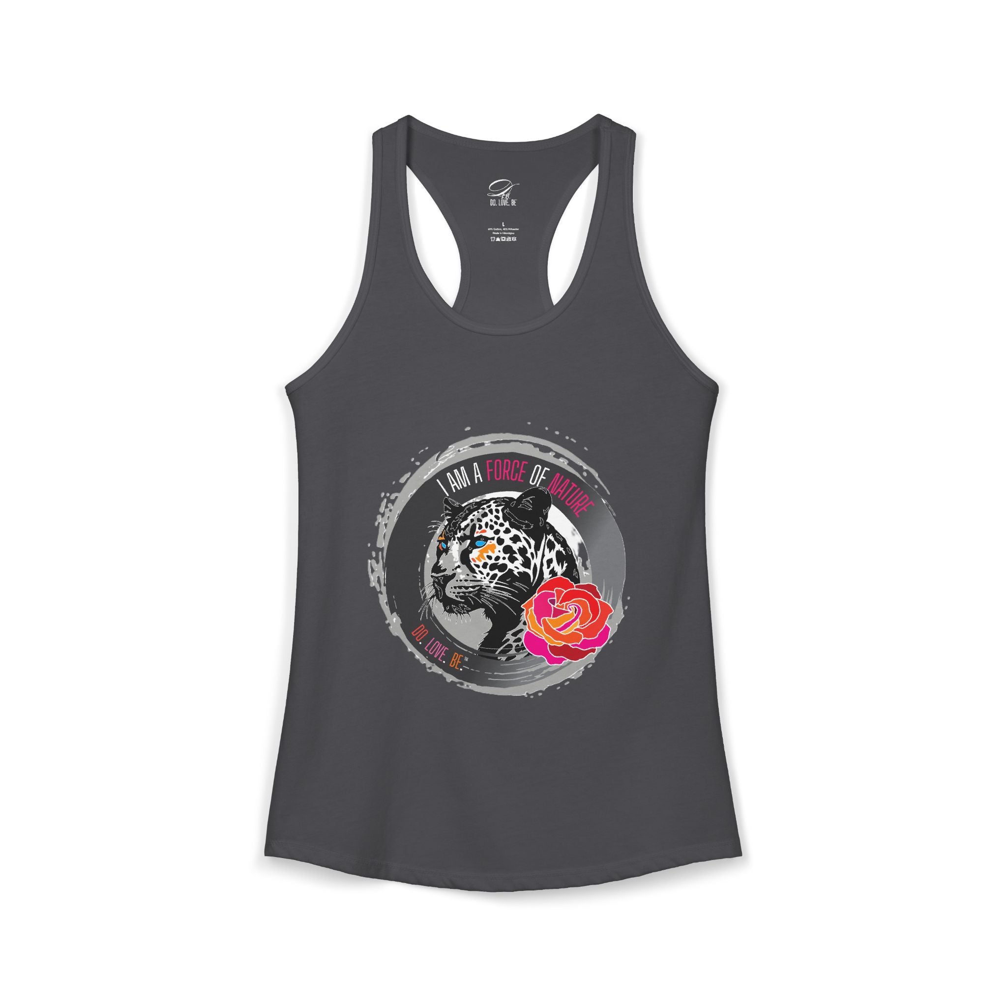 Womens Leopard Force of Nature Ideal Racerback Tank