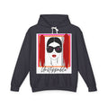 Unstoppable Graphic hoodie with a woman's face and sunglasses