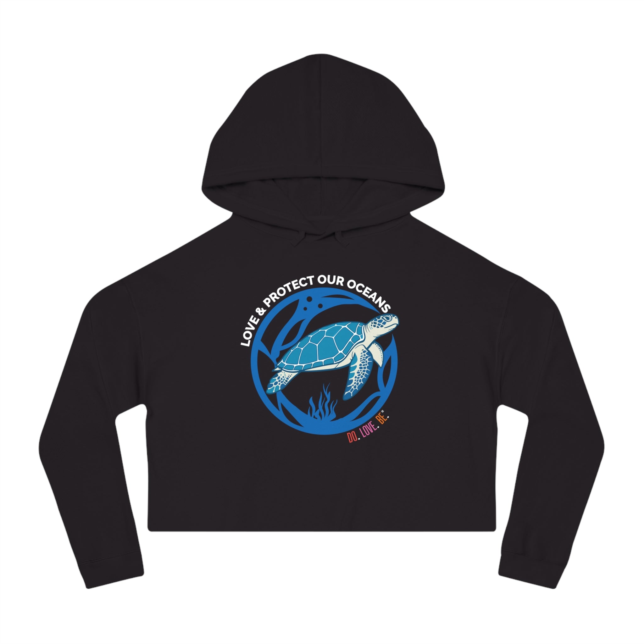 Sea Turtle Women’s Cropped Hooded Sweatshirt
