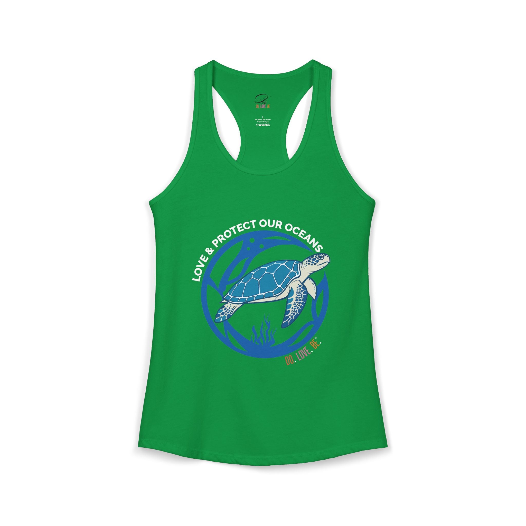 Womens Graphic Tee Sea Turtle Collection Tank top by Do. Love. Be