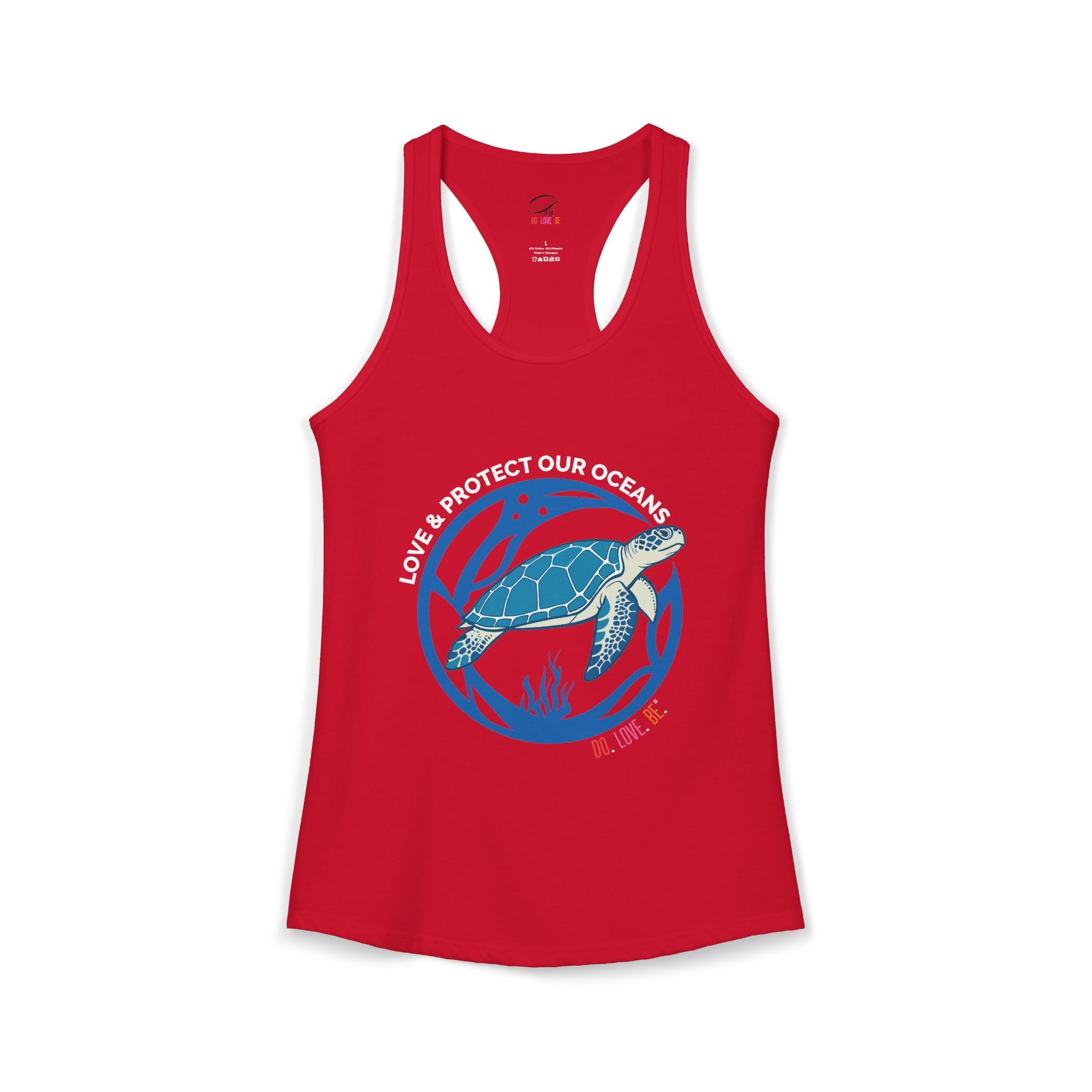 Womens Graphic Tee Sea Turtle Collection Tank top by Do. Love. Be
