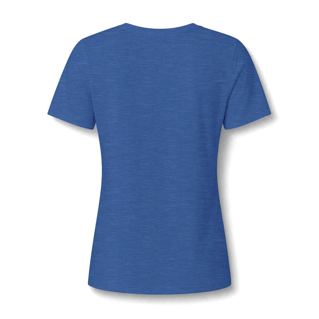 Great White Shark Circle V-Neck Tee, Womens Ocean Shark Graphic Shirt