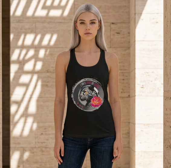 Womens Leopard Force of Nature Ideal Racerback Tank