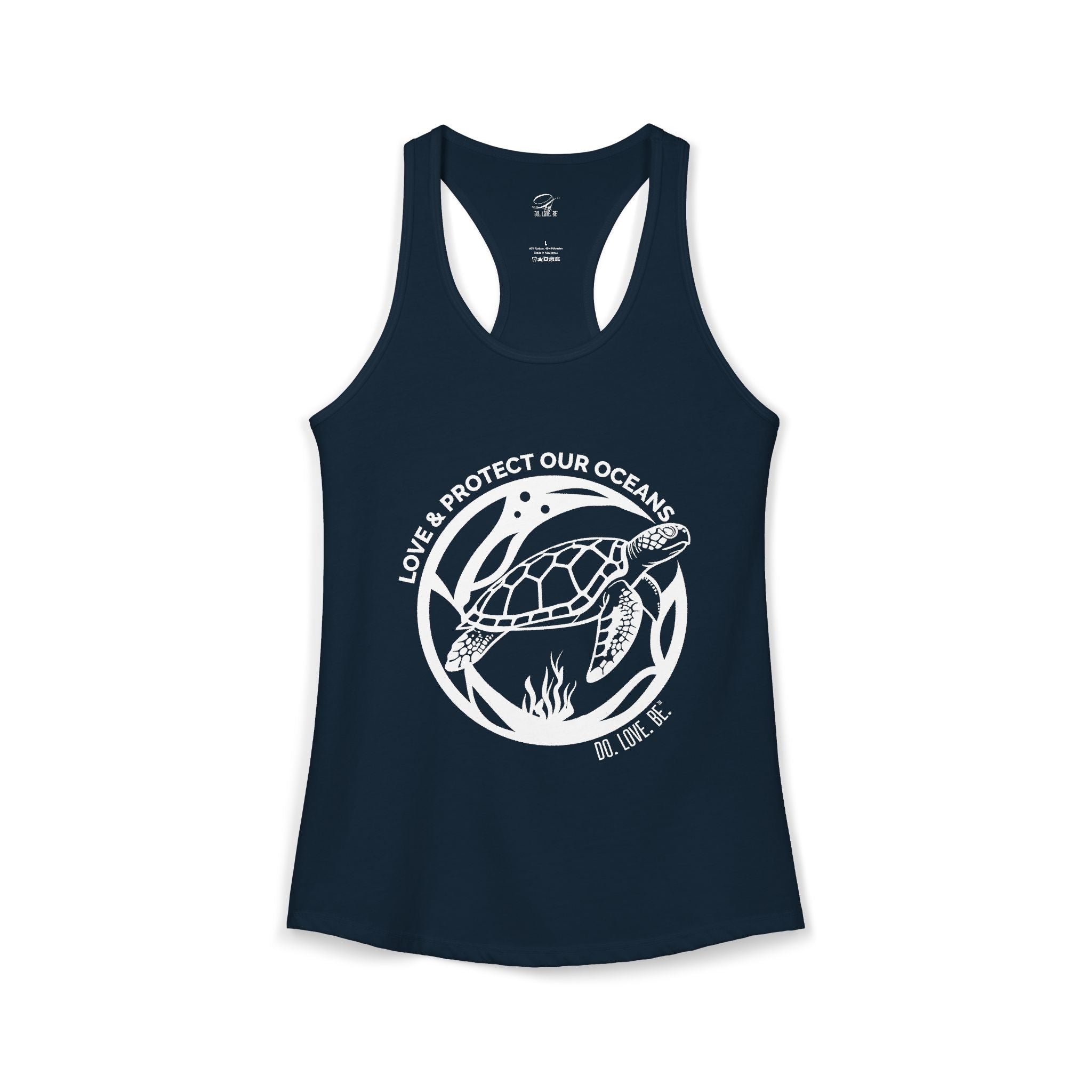 Womens Graphic Tee Sea Turtle Collection Tank top by Do. Love. Be