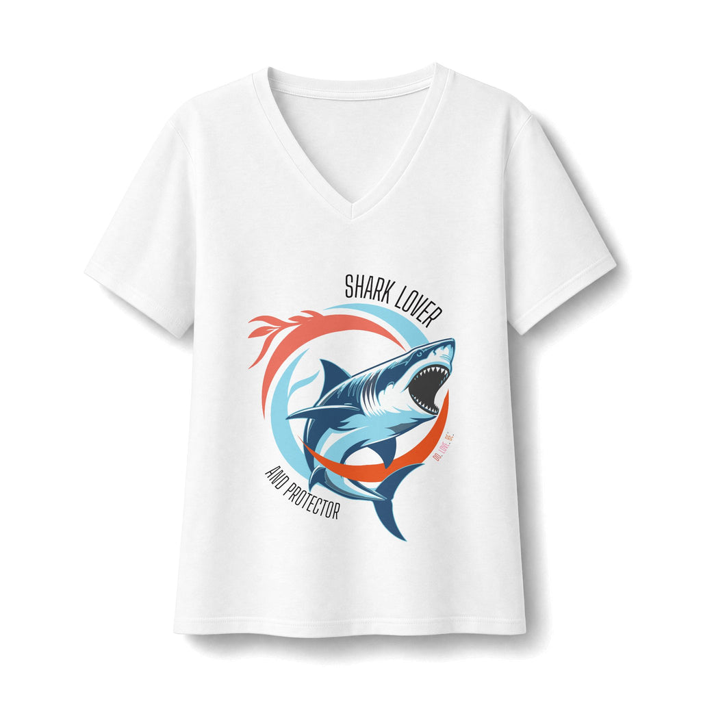 Great White Shark Graphic Tee for Women by DO. BE. LOVE. Apparel