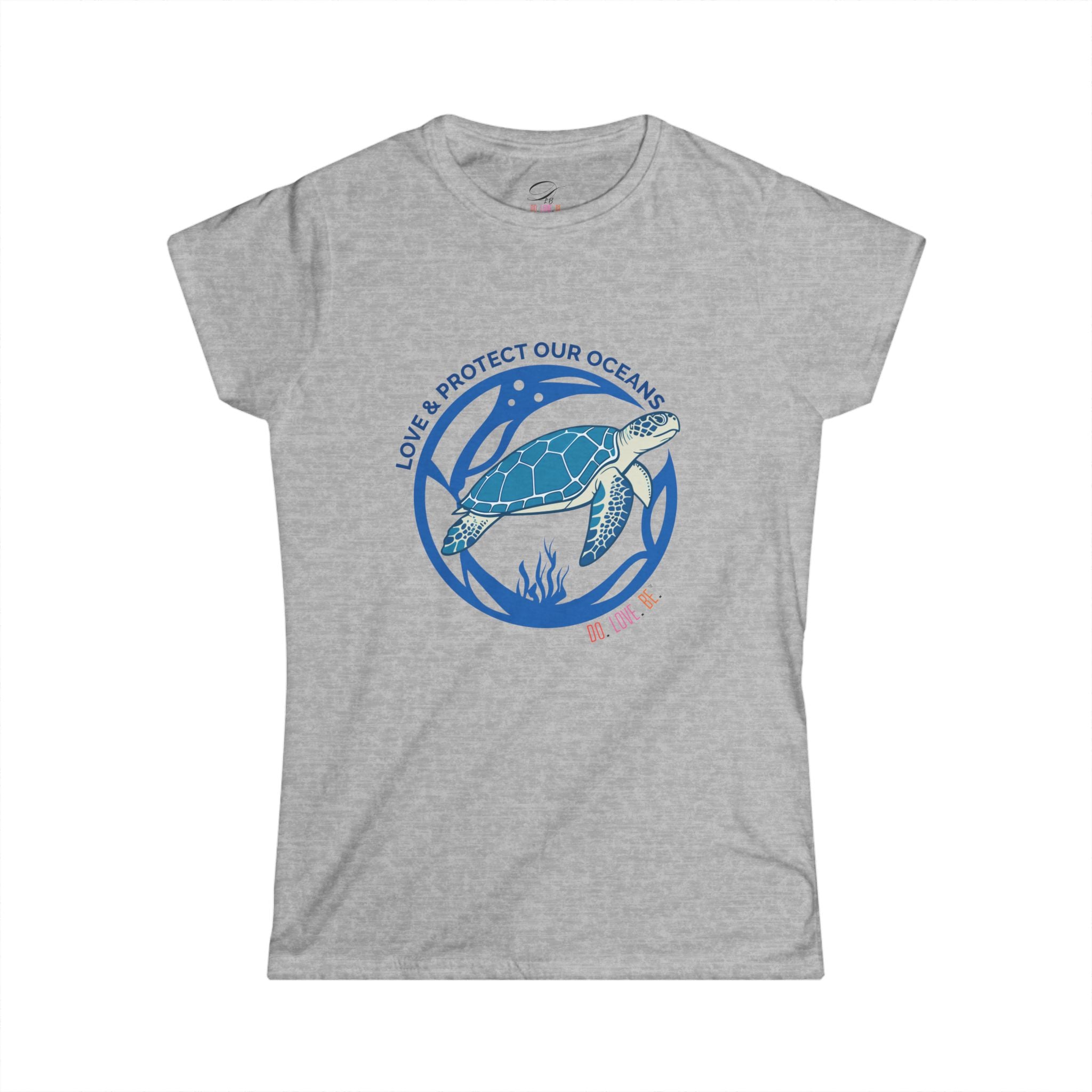 Womens sea turtle graphic tee by DO. LOVE. BE. Apparel