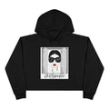 Unstoppable Graphic cropped hoodie with a woman's face and sunglasses