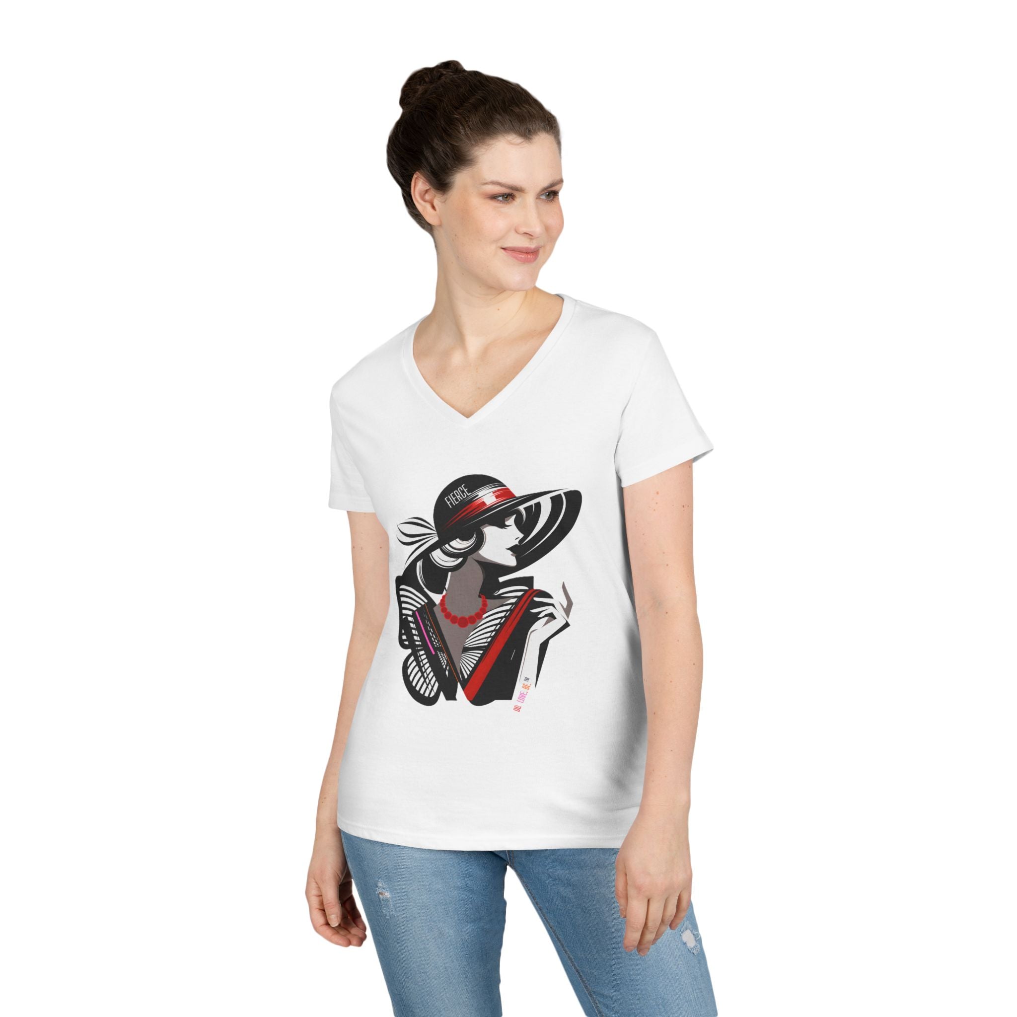 Women's graphic tee collection featuring a woman in a hat by DO. LOVE. BE. Apparel