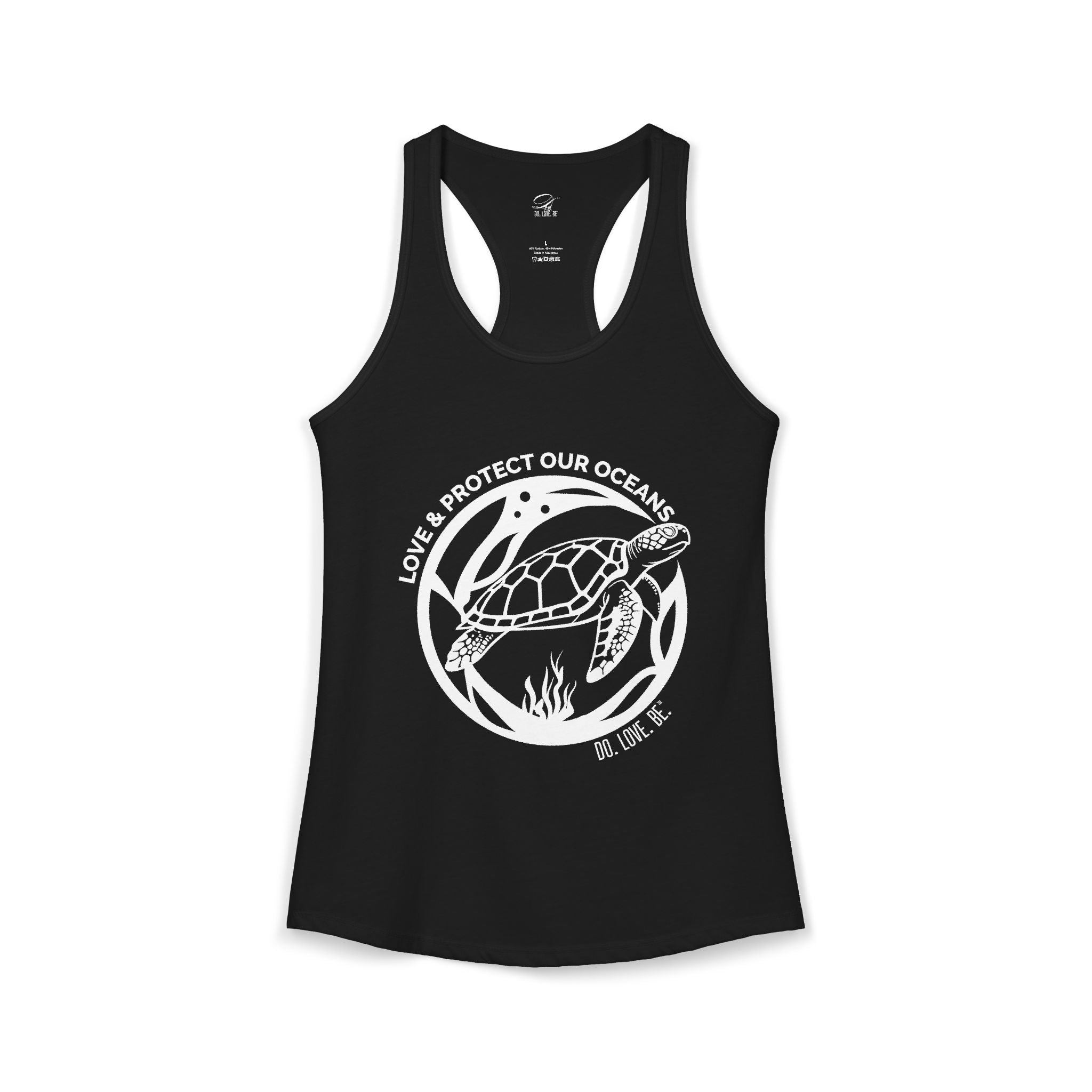 Womens Graphic Tee Sea Turtle Collection Tank top by Do. Love. Be