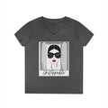 Unstoppable Graphic tee with a woman's face and sunglasses