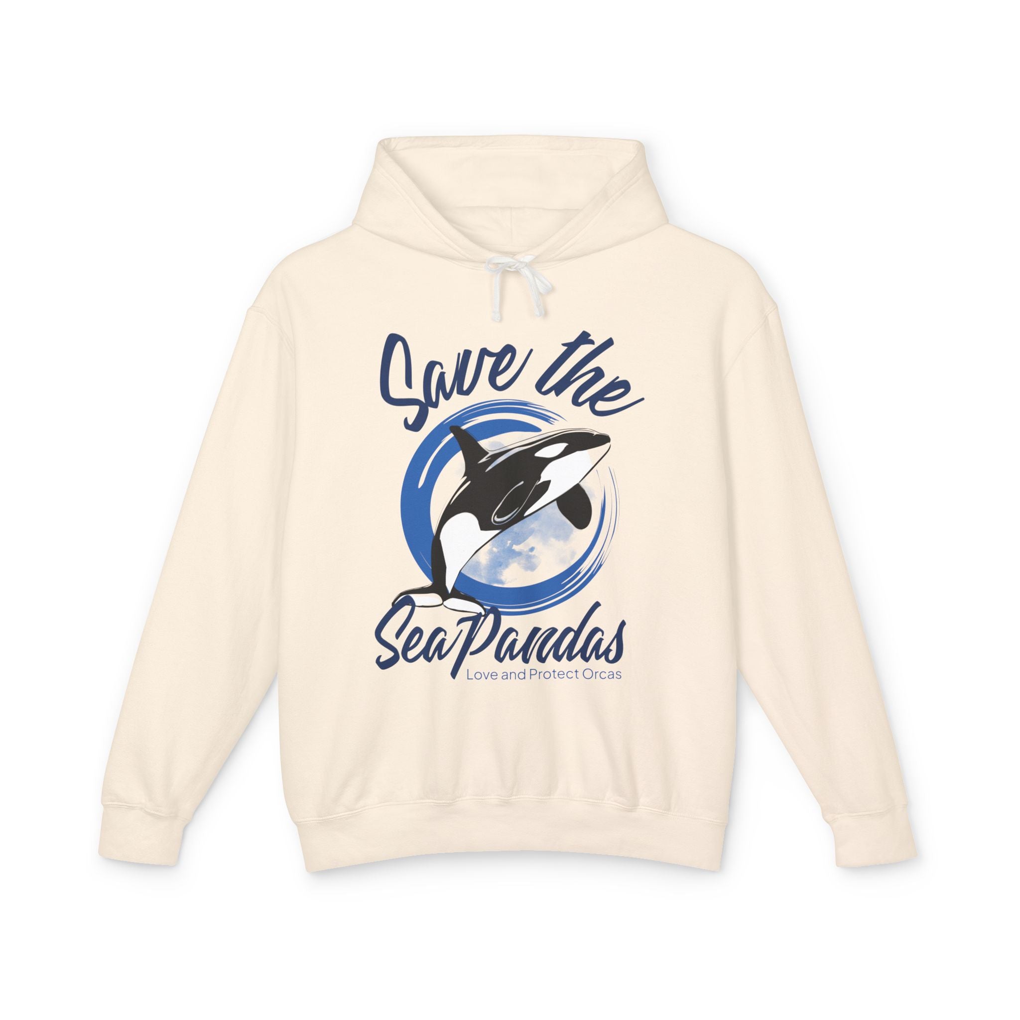 Save the Sea Pandas (Orcas) Fashion Hoodie — Orca Whale Graphic Pullover: Colors