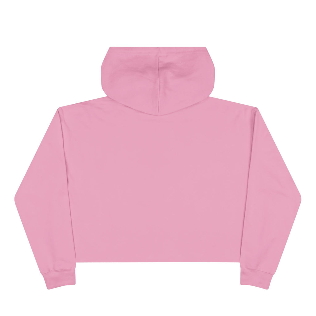 Save the Sea Pandas (Orcas) Crop Hoodie — Chic Fashion Illustration Sweatshirt: Dark Colors