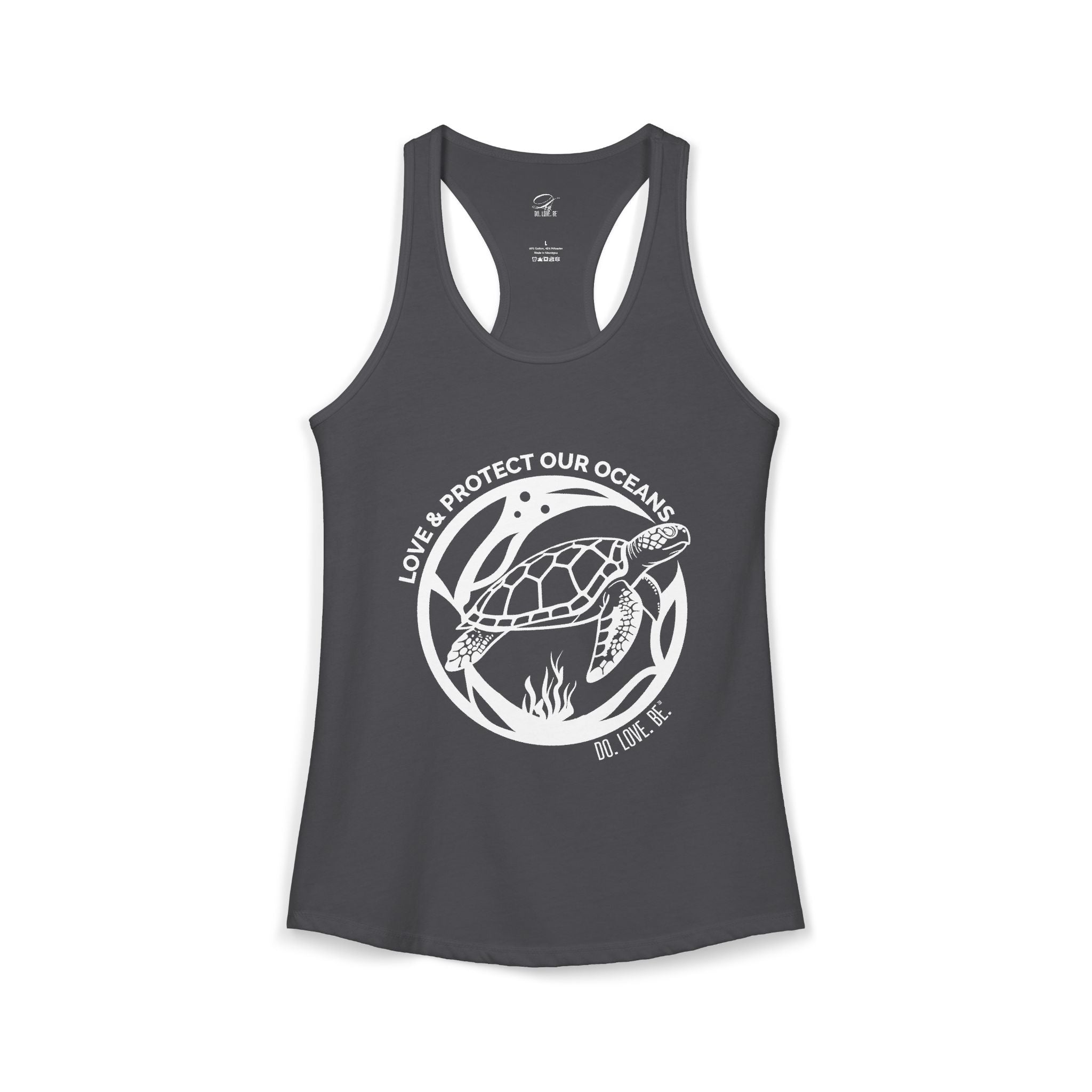Womens Graphic Tee Sea Turtle Collection Tank top by Do. Love. Be