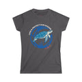 Sea Turtle Womens Graphic Tee - Dark Color Design