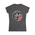 Force of Nature Womens Leopard Graphic Tee - White Unstoppable Graphic Leopard T-shirt: Grey