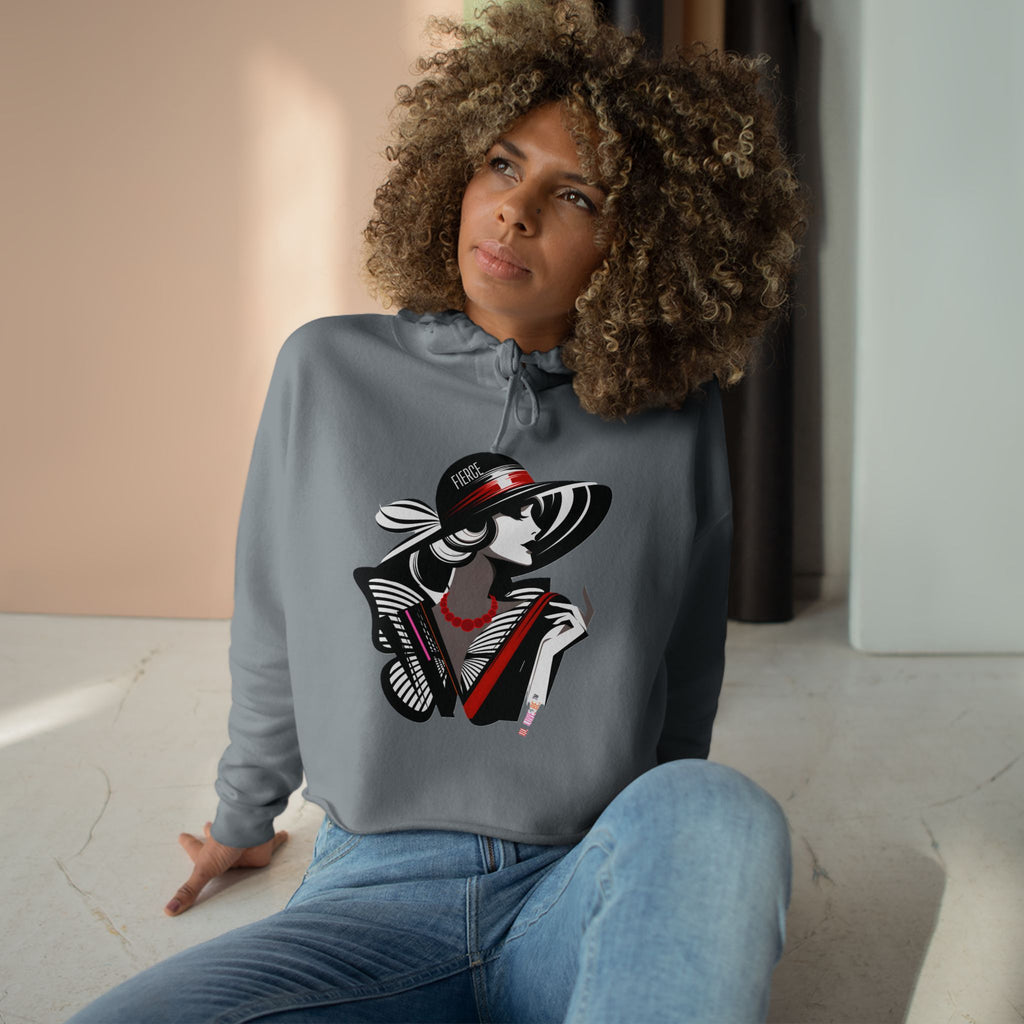 Be fierce graphic women's cropped hoodie by DO. LOVE. BE. Apparel