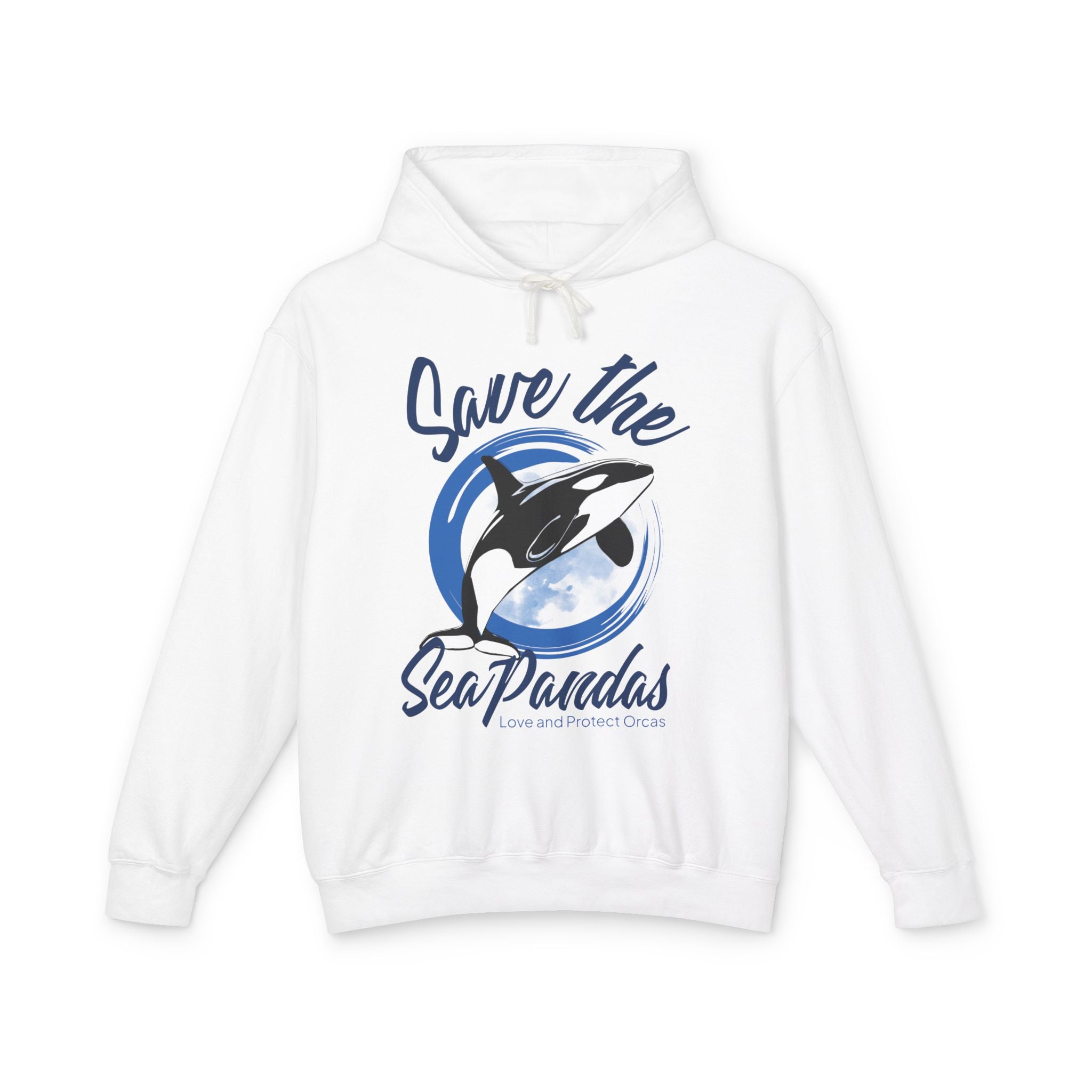 Save the Sea Pandas (Orcas) Fashion Hoodie — Orca Whale Graphic Pullover: Colors
