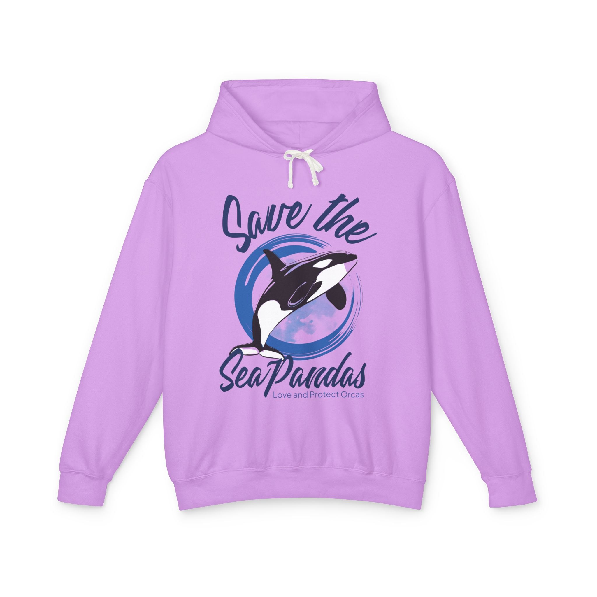 Save the Sea Pandas (Orcas) Fashion Hoodie — Orca Whale Graphic Pullover: Colors