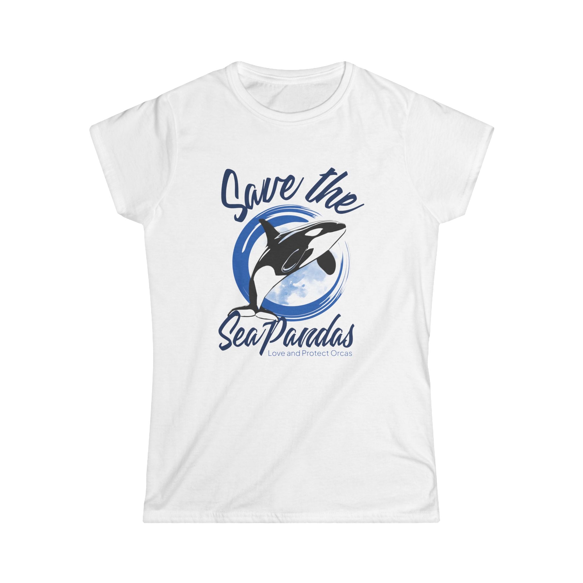 Save the Sea Pandas Tee — Women's Orca Conservation T‑Shirt