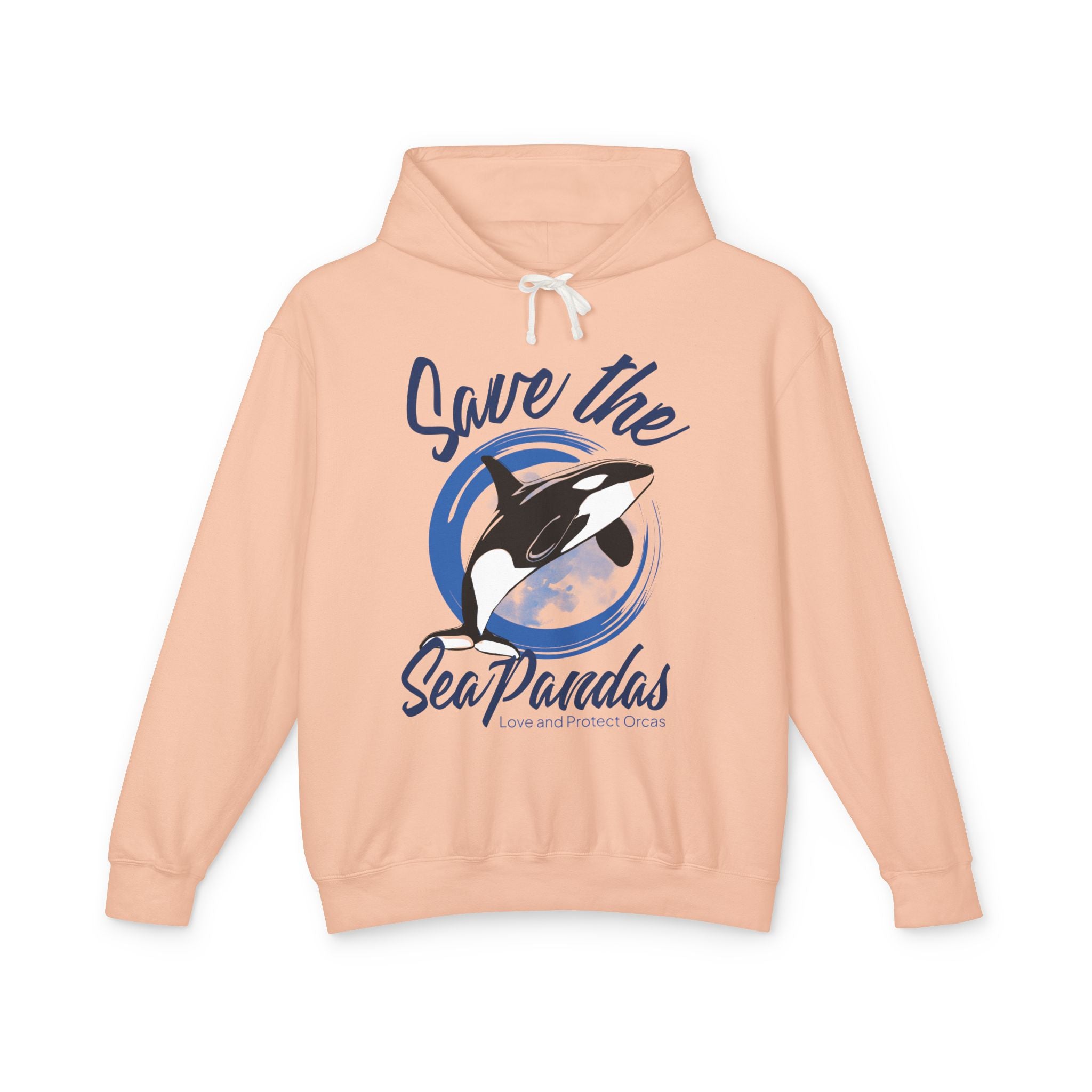 Save the Sea Pandas (Orcas) Fashion Hoodie — Orca Whale Graphic Pullover: Colors