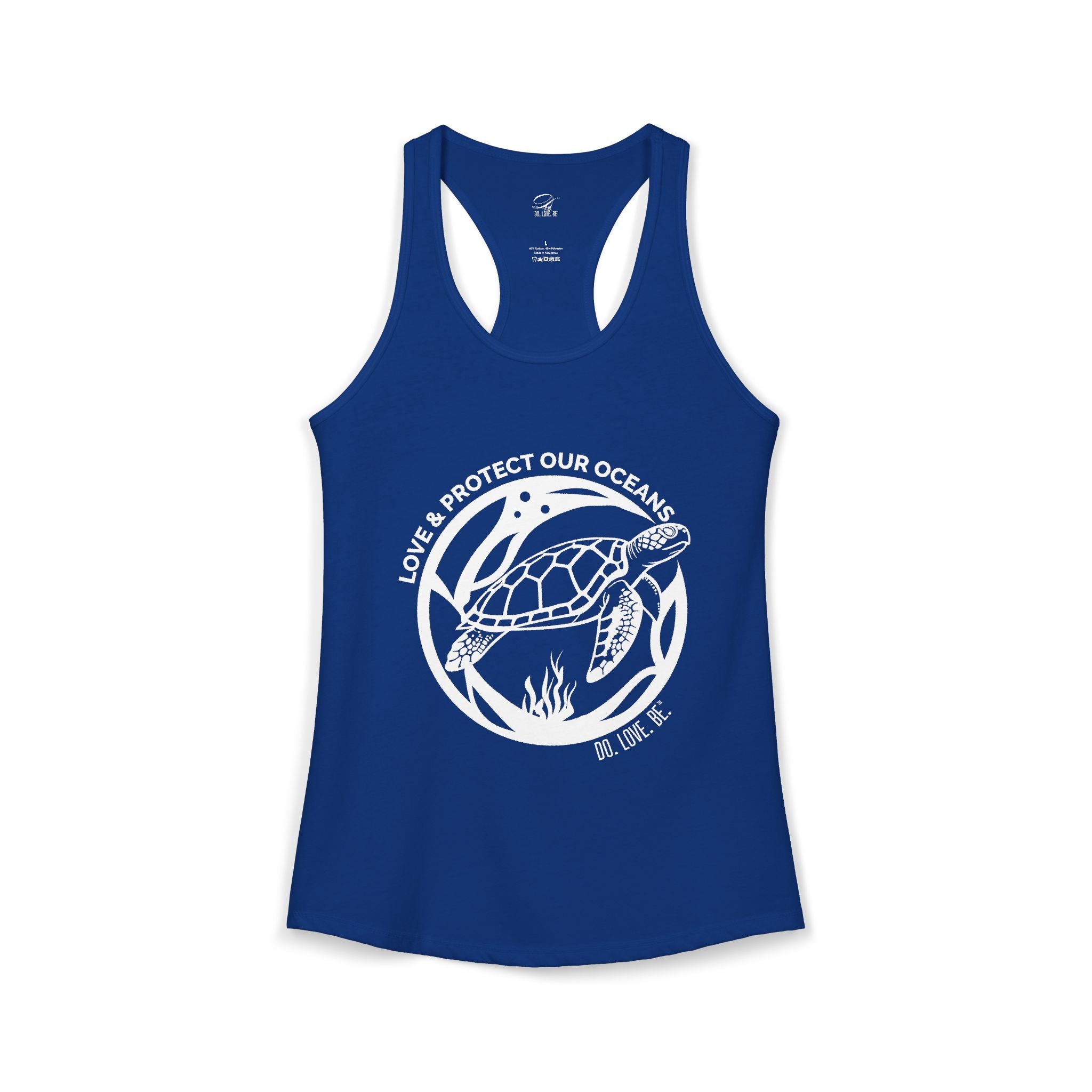Womens Graphic Tee Sea Turtle Collection Tank top by Do. Love. Be