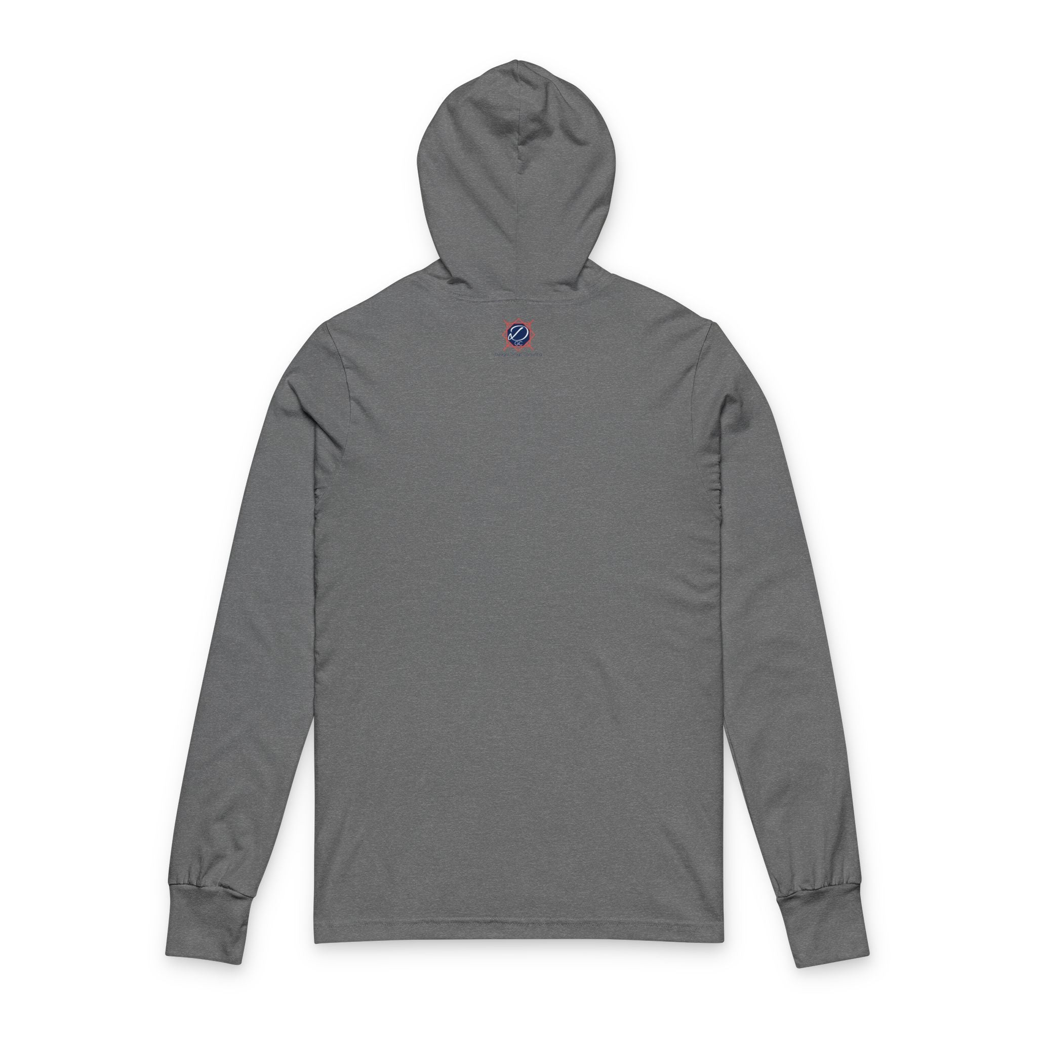 Save the Sea Pandas Hooded Long Sleeve Tee — Orca Conservation Graphic Hoodie Top: Dark Colors