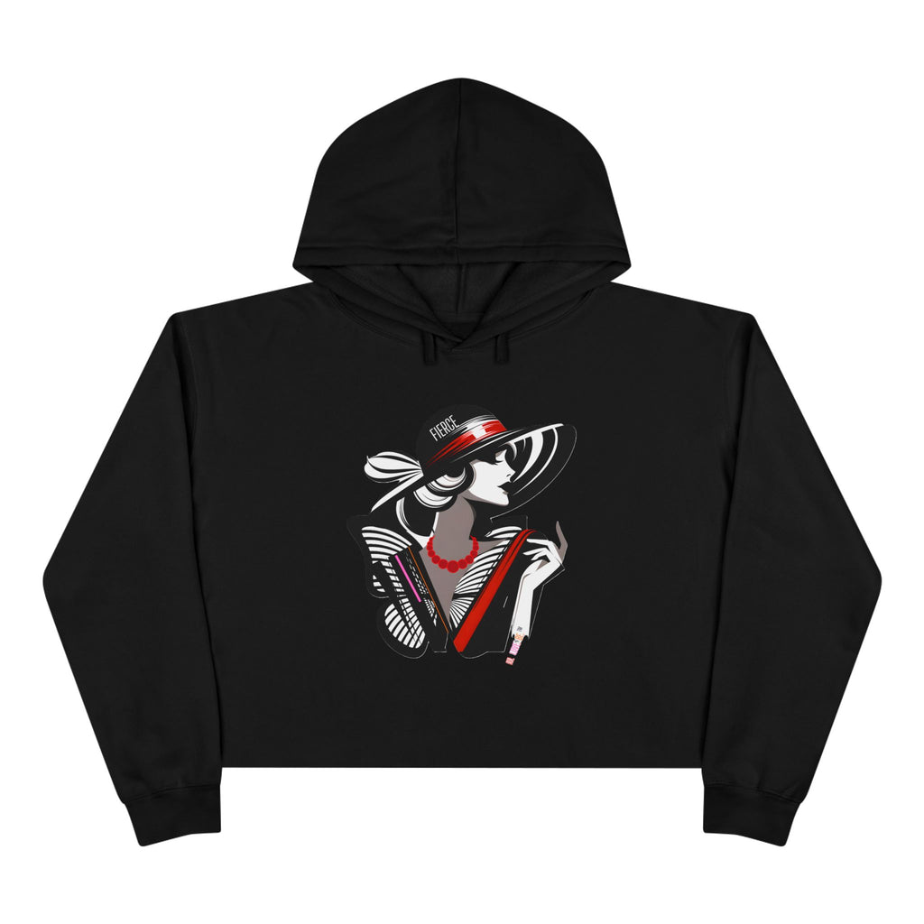Be fierce graphic women's cropped hoodie by DO. LOVE. BE. Apparel