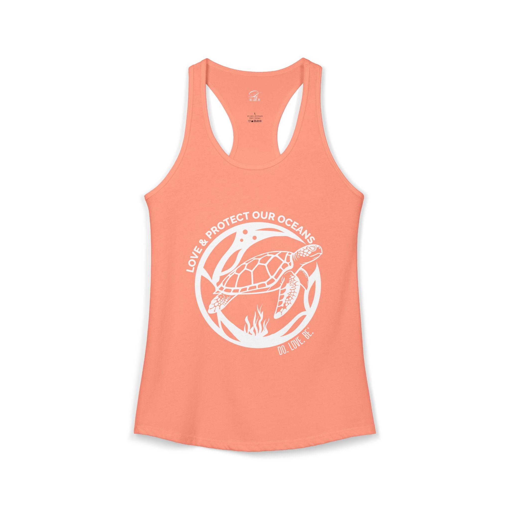 Womens Graphic Tee Sea Turtle Collection Tank top by Do. Love. Be