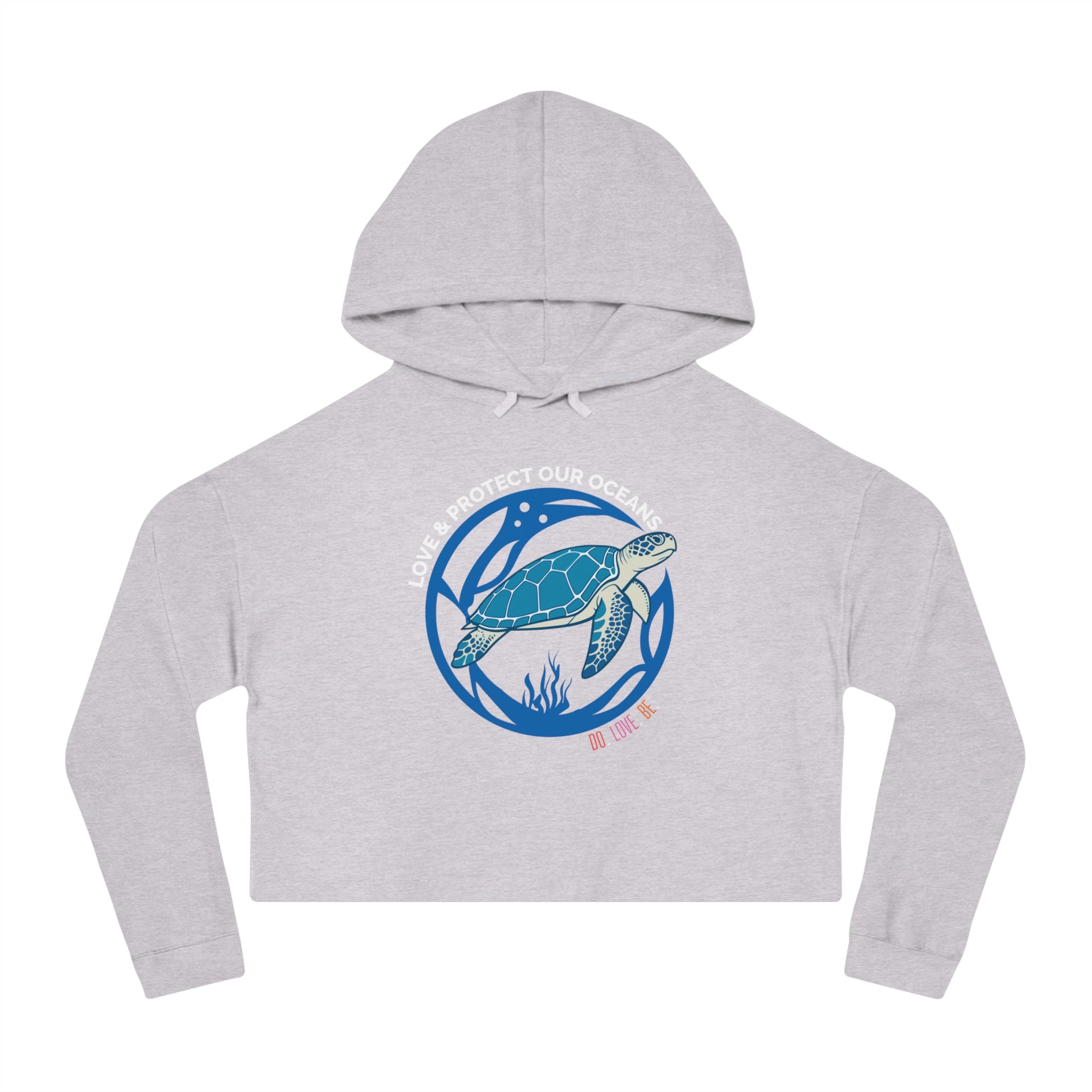 Sea Turtle Women’s Cropped Hooded Sweatshirt