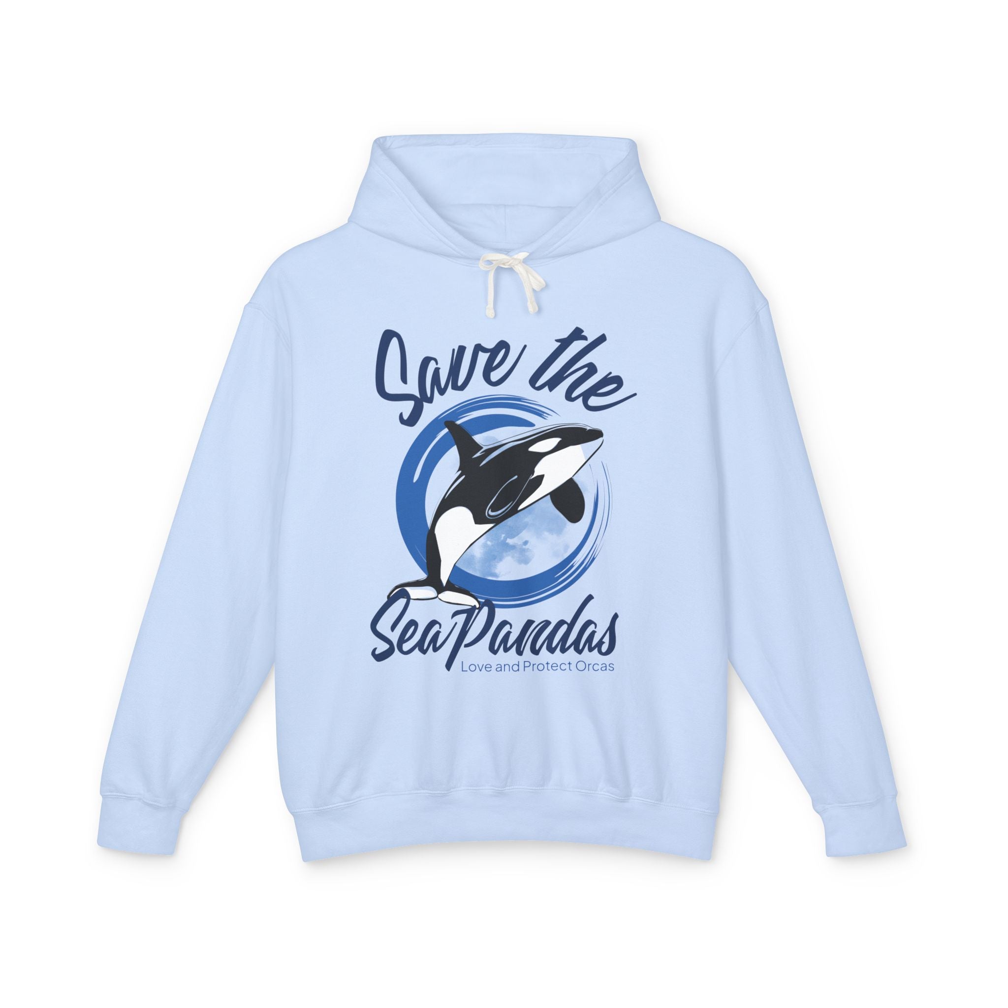 Save the Sea Pandas (Orcas) Fashion Hoodie — Orca Whale Graphic Pullover: Colors