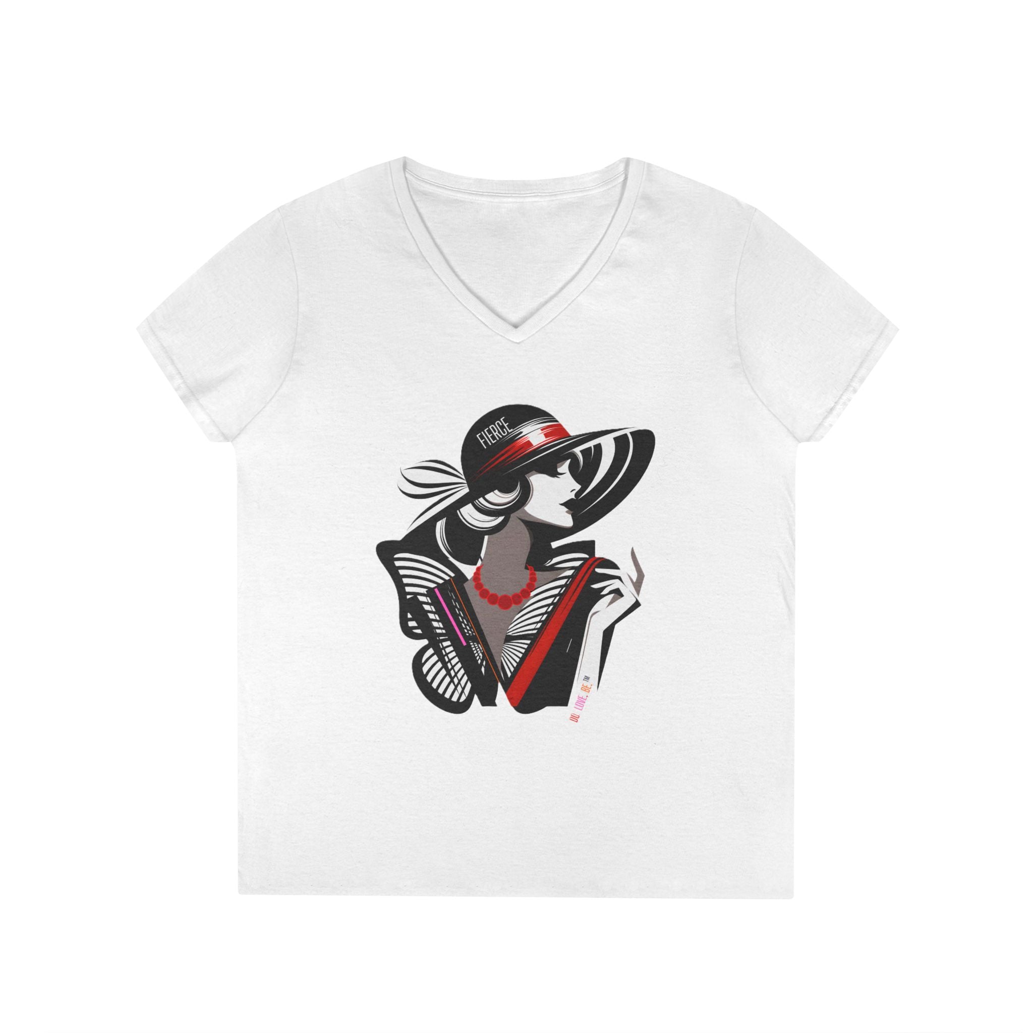 Women's graphic tee collection featuring a woman in a hat by DO. LOVE. BE. Apparel
